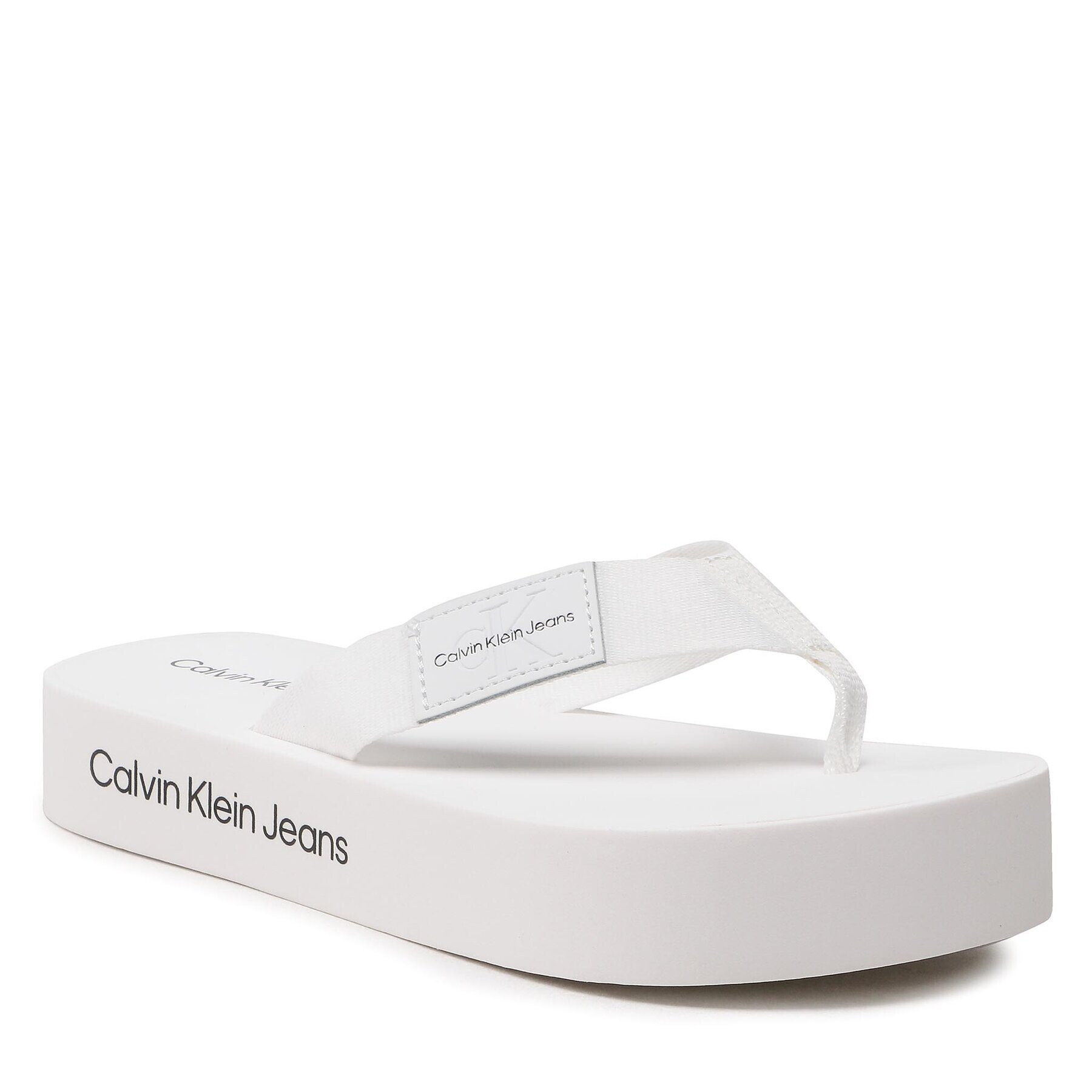 Calvin Klein Jeans Žabky Flatform Flipflop YW0YW00993 Bílá - Pepit.cz