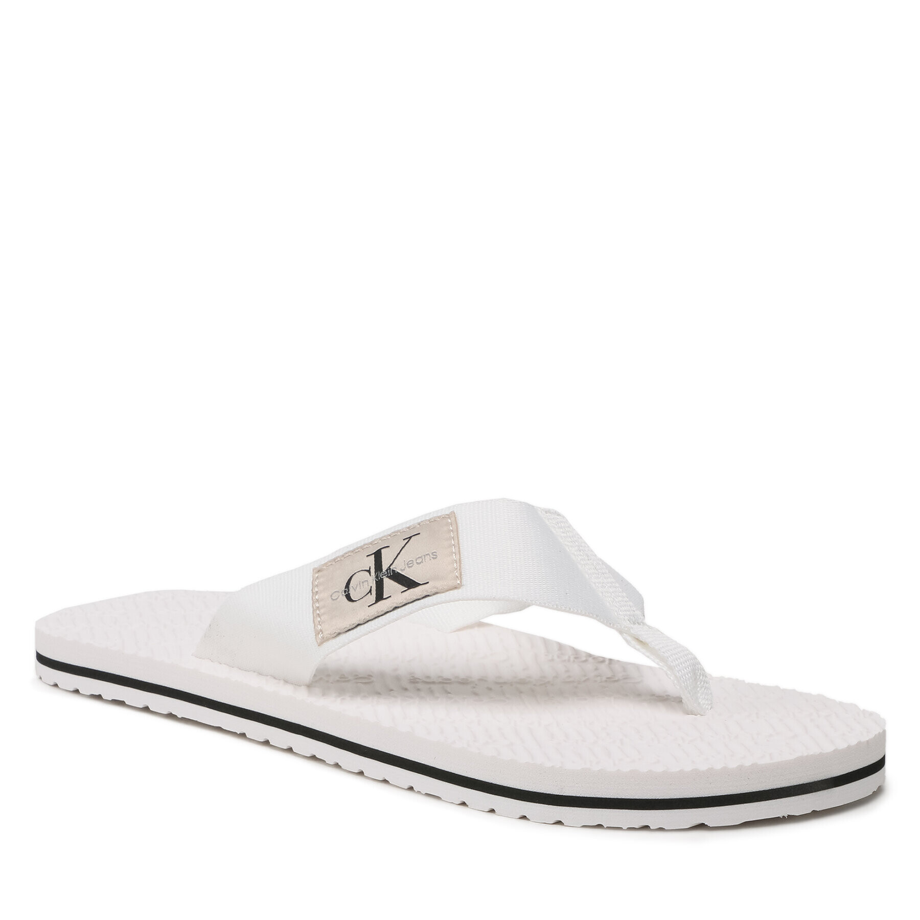 Calvin Klein Jeans Žabky Flip Flop Webbing YM0YM00732 Bílá - Pepit.cz