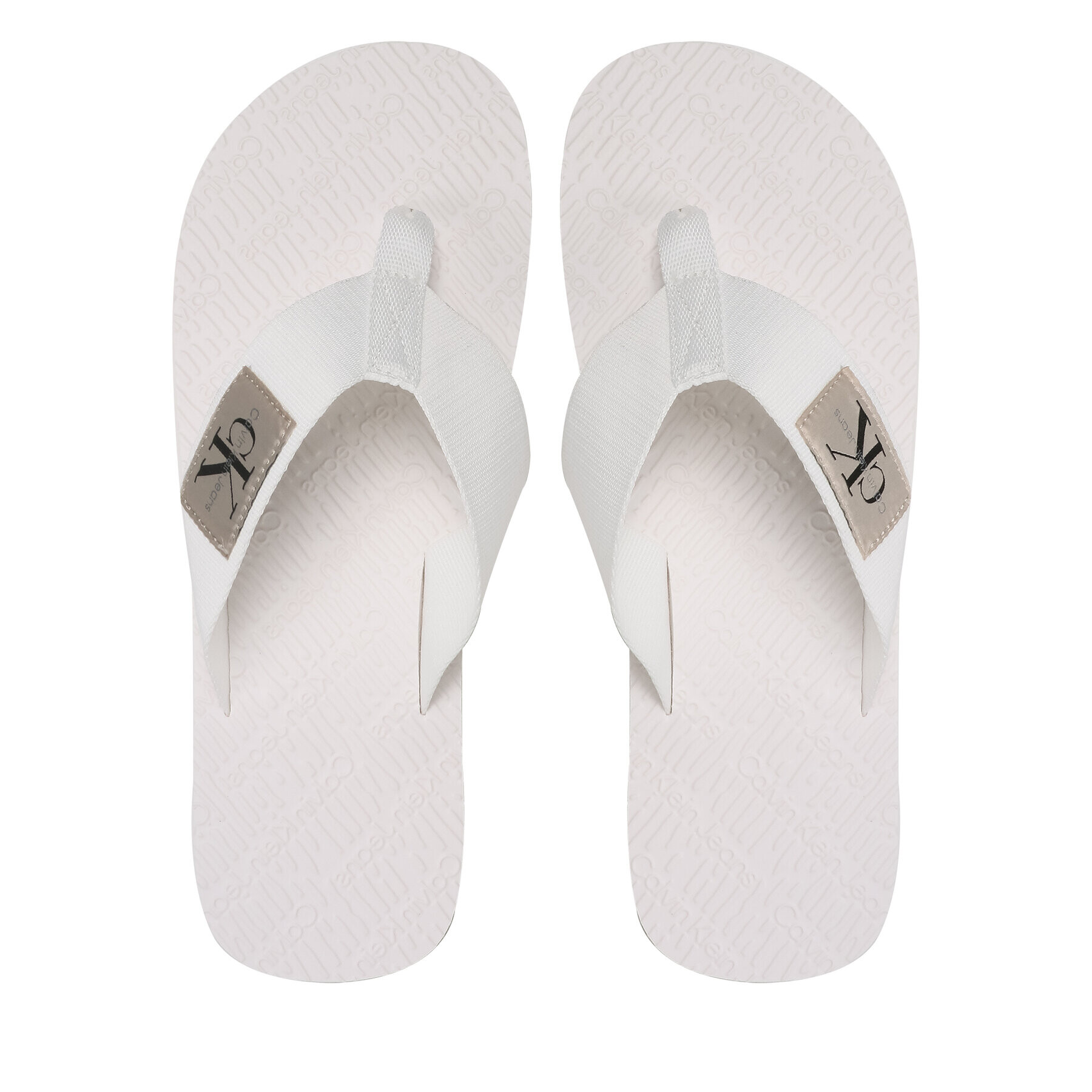 Calvin Klein Jeans Žabky Flip Flop Webbing YM0YM00732 Bílá - Pepit.cz