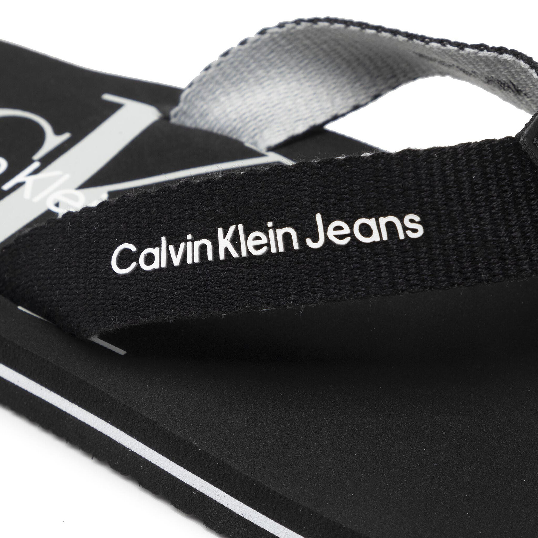 Calvin Klein Jeans Žabky Logo Print Flip Flop V3B8-80155-0058 S Černá - Pepit.cz