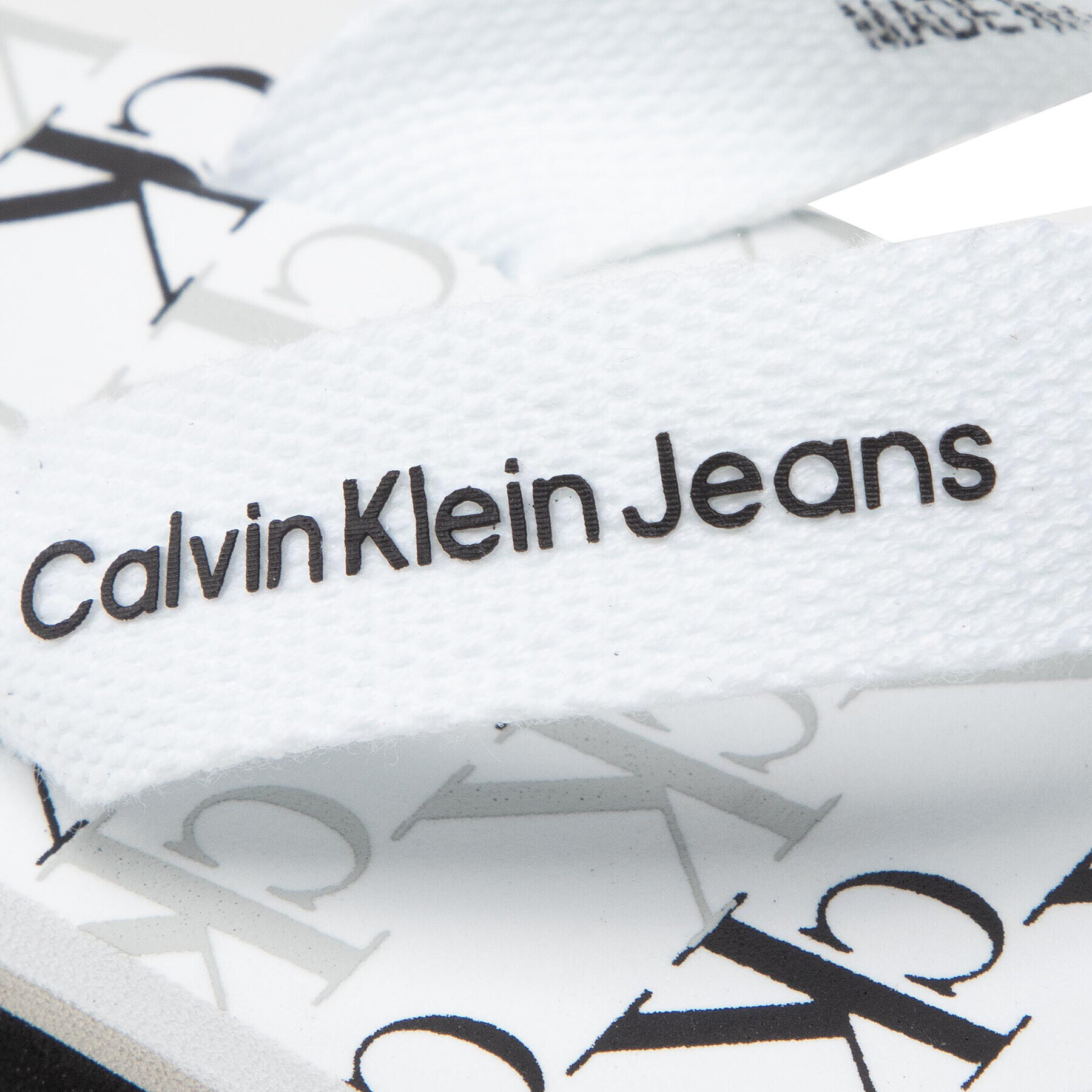 Calvin Klein Jeans Žabky Logo Print Flip Flop V3X8-80156-0058 M Bílá - Pepit.cz