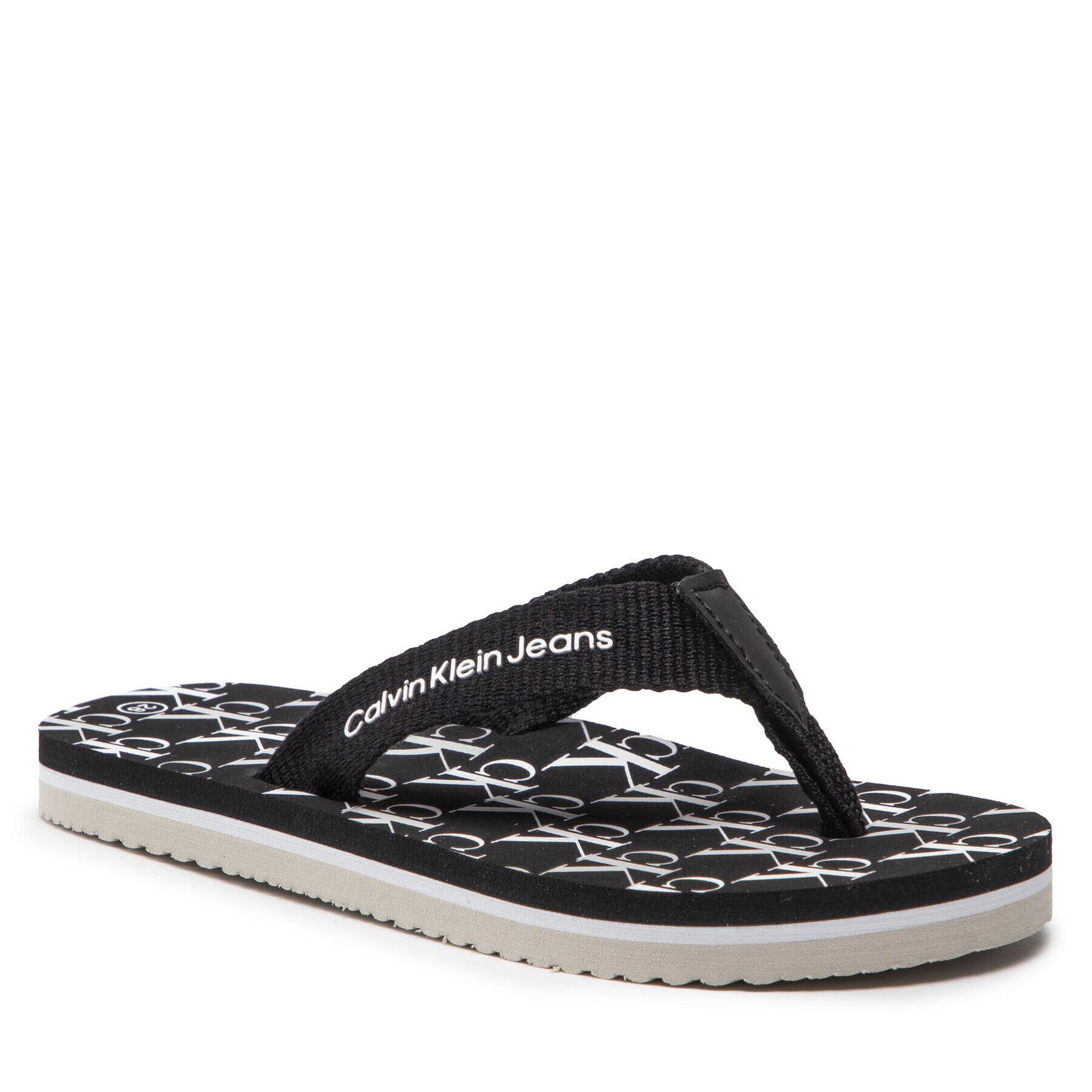 Calvin Klein Jeans Žabky Logo Print Flip Flop V3X8-80156-0058 M Černá - Pepit.cz