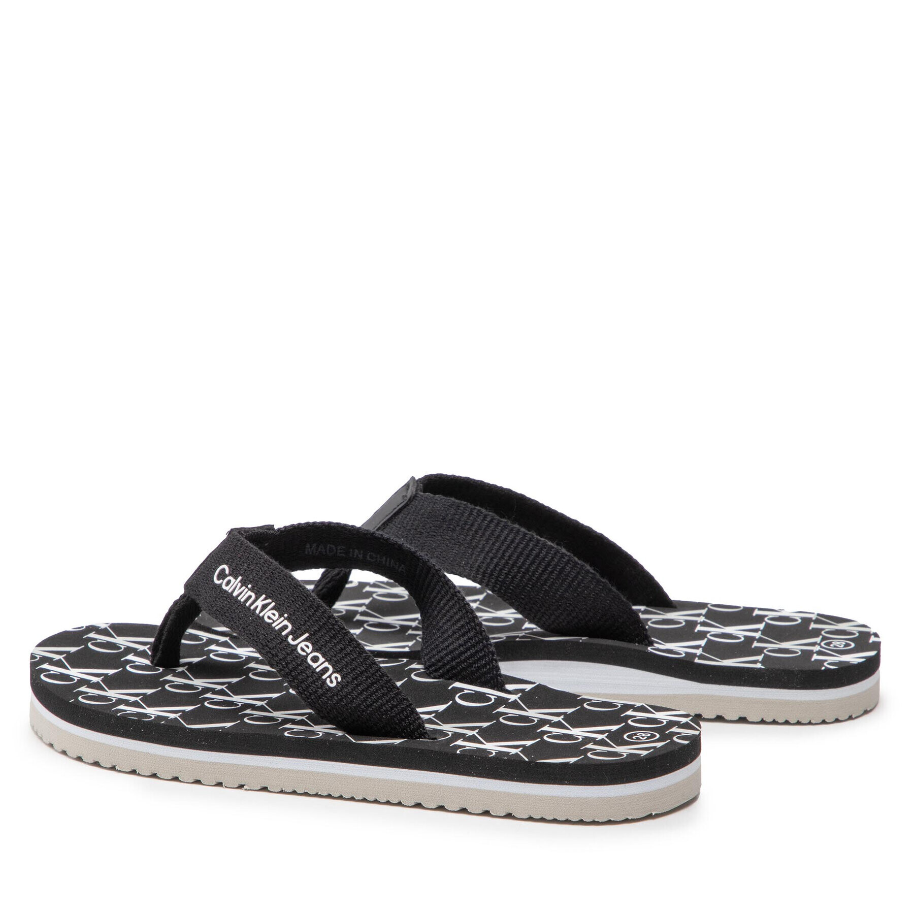 Calvin Klein Jeans Žabky Logo Print Flip Flop V3X8-80156-0058 M Černá - Pepit.cz