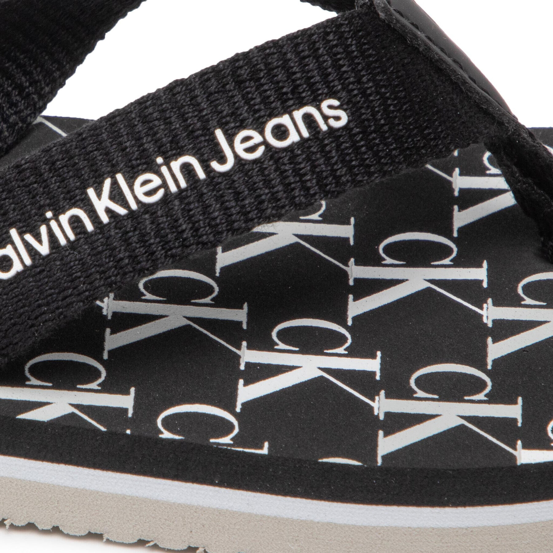 Calvin Klein Jeans Žabky Logo Print Flip Flop V3X8-80156-0058 M Černá - Pepit.cz