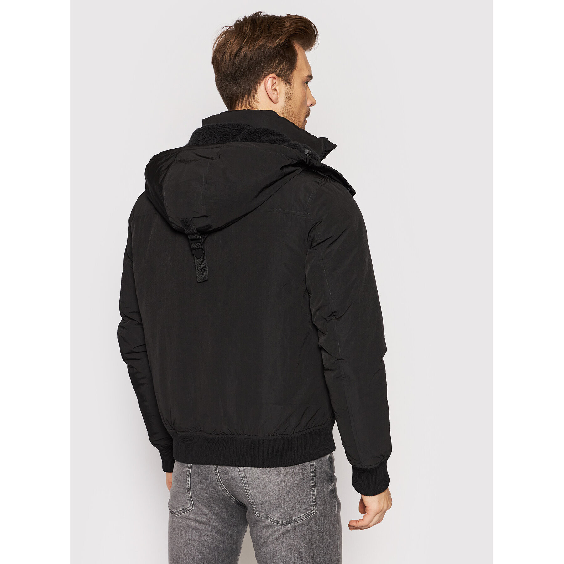 Calvin Klein Jeans Zimní bunda Sherpa J30J318652 Černá Regular Fit - Pepit.cz