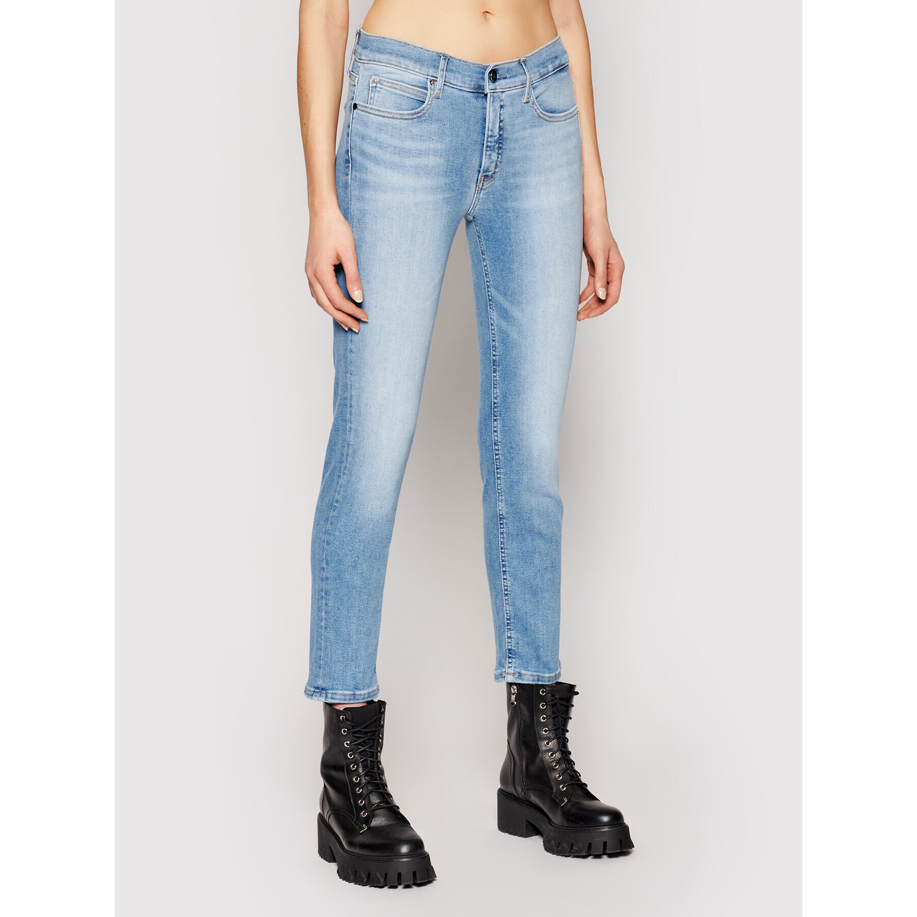 Calvin Klein Jeansy Ankle K20K202837 Modrá - Pepit.cz