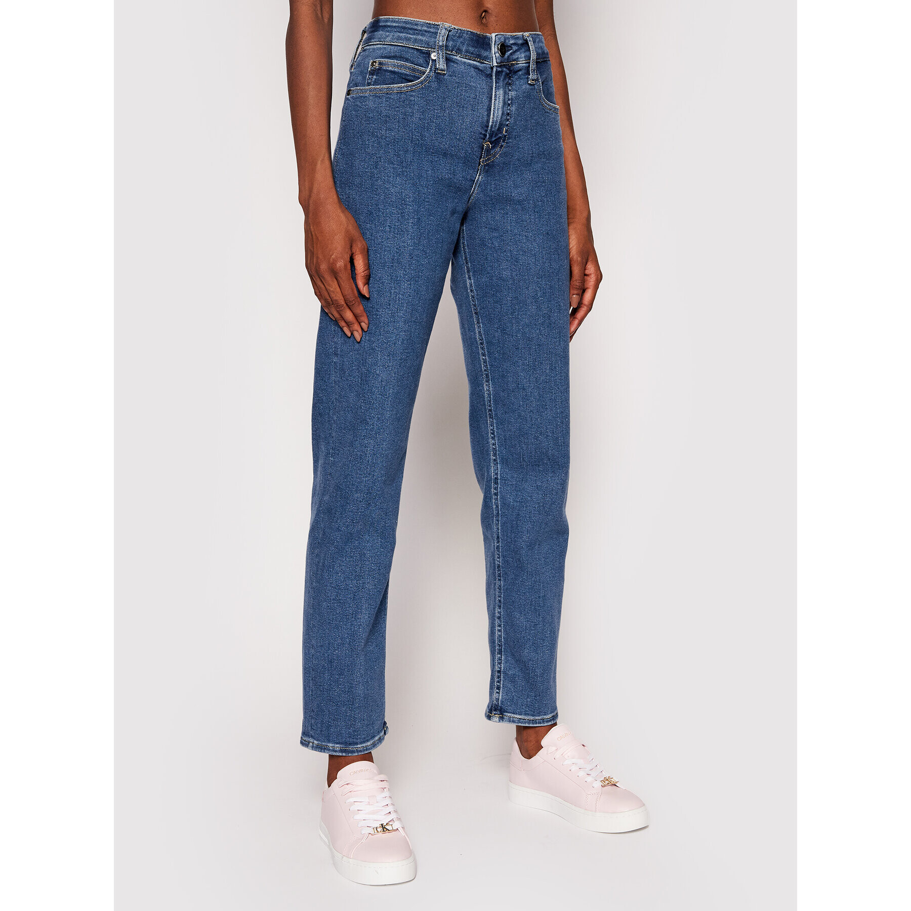 Calvin Klein Jeansy Ankle K20K203292 Modrá Slim Fit - Pepit.cz