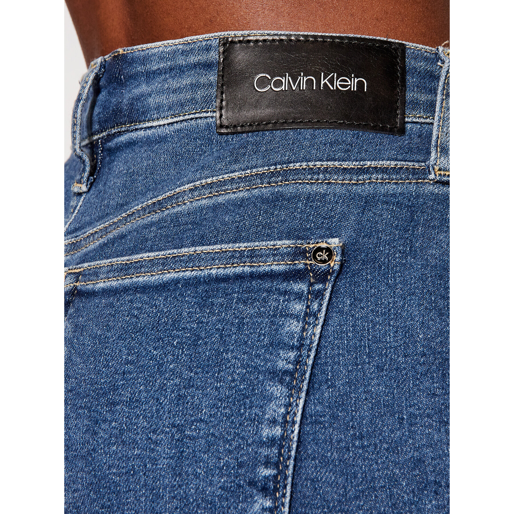 Calvin Klein Jeansy Ankle K20K203292 Modrá Slim Fit - Pepit.cz