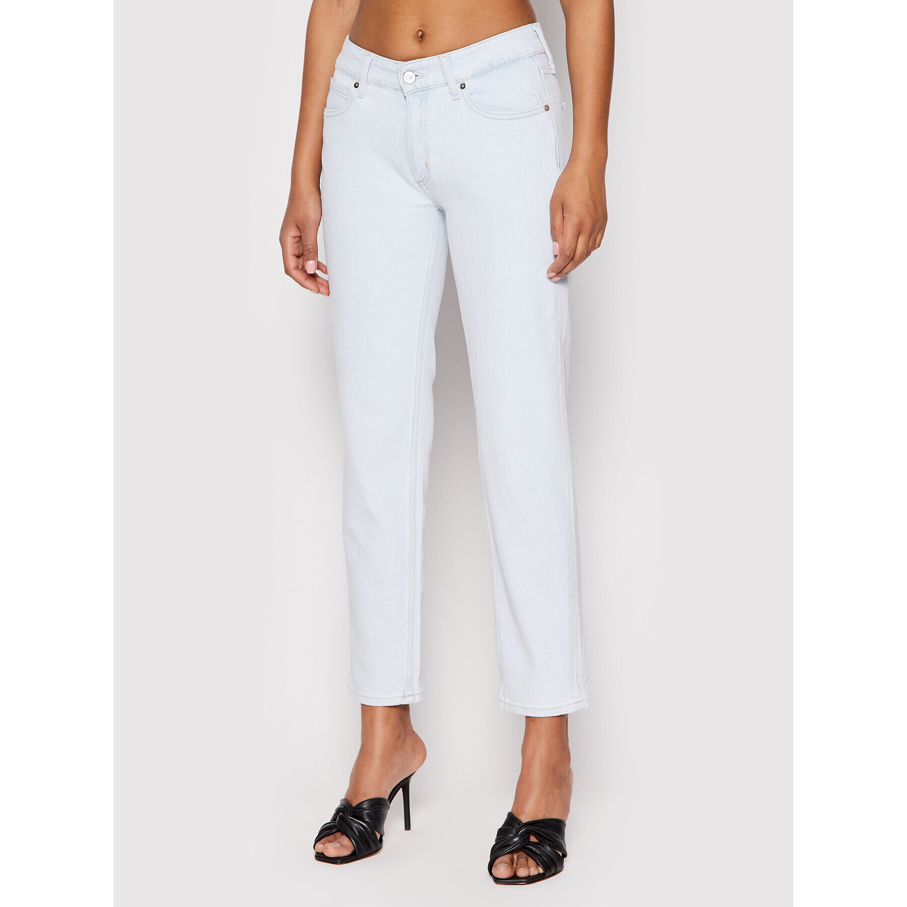 Calvin Klein Jeansy Ankle K20K203758 Modrá Slim Fit - Pepit.cz