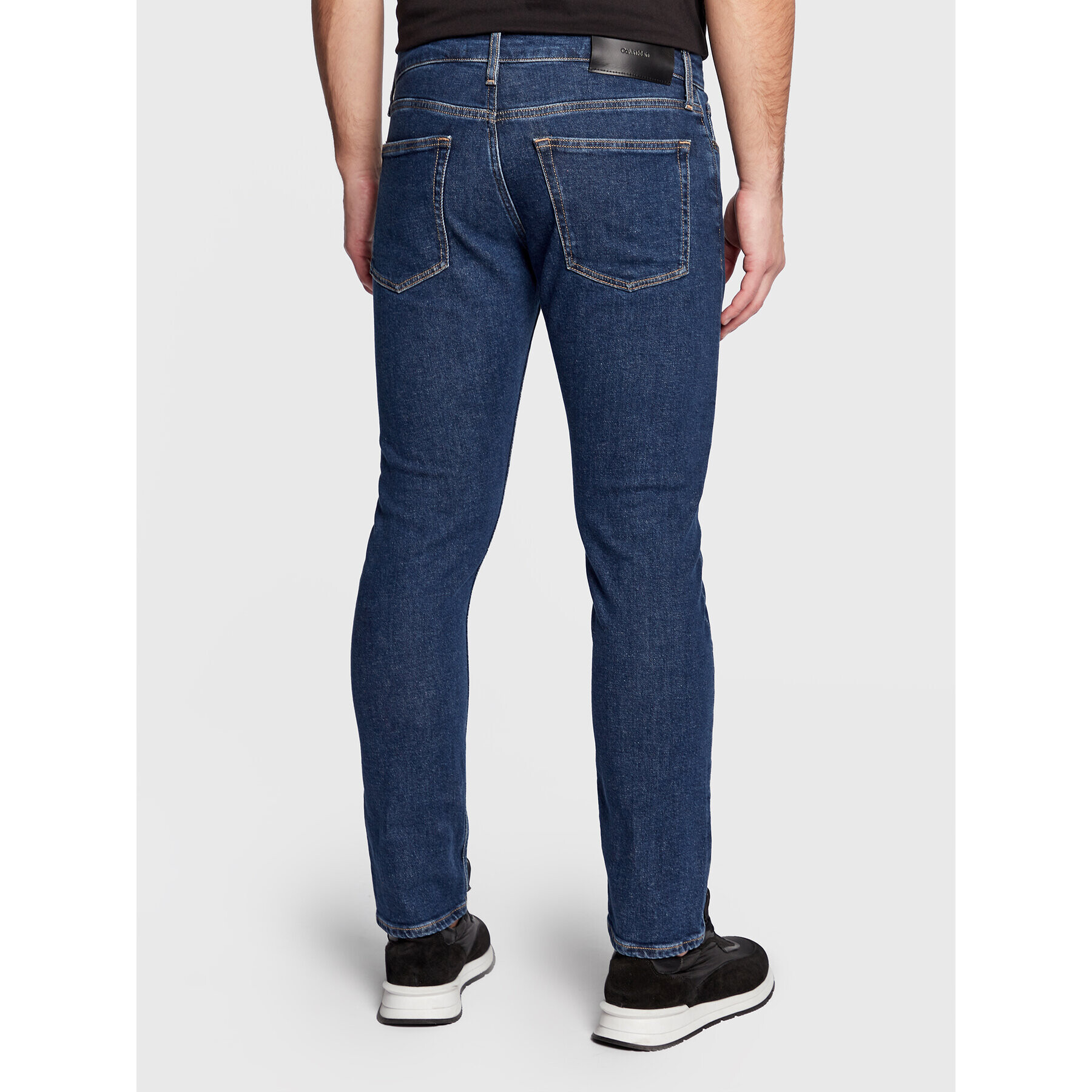 Calvin Klein Jeansy K10K110710 Tmavomodrá Slim Fit - Pepit.cz