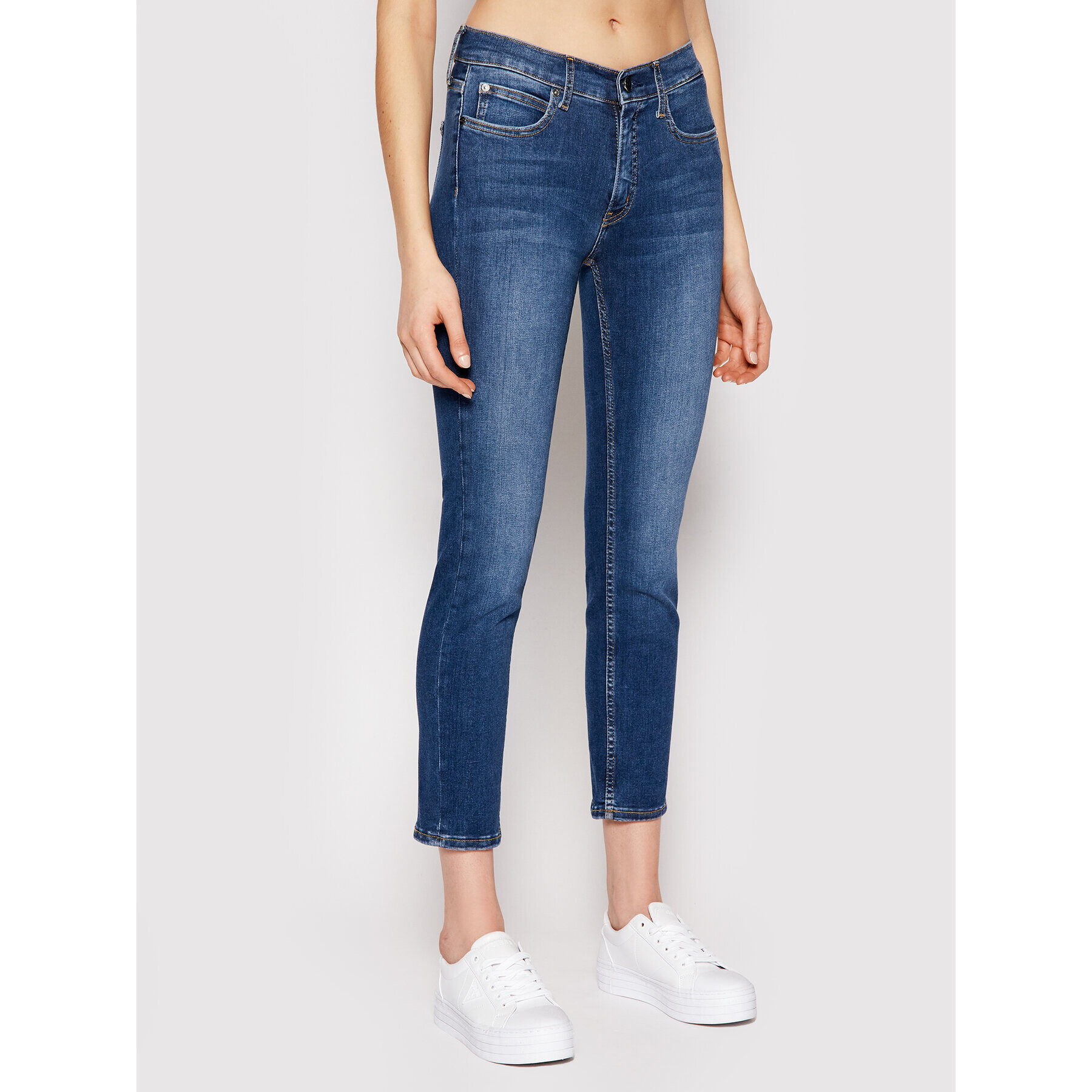 Calvin Klein Jeansy K20K202838 Modrá Slim Fit - Pepit.cz