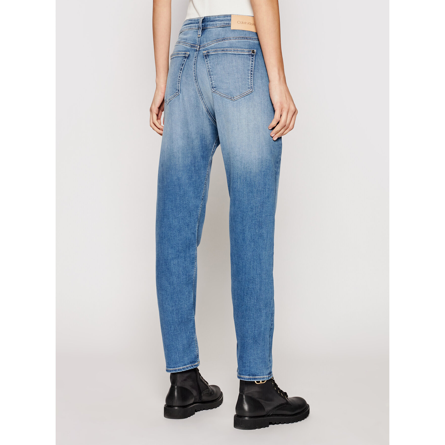 Calvin Klein Jeansy K20K202985 Tmavomodrá Boyfriend Fit - Pepit.cz