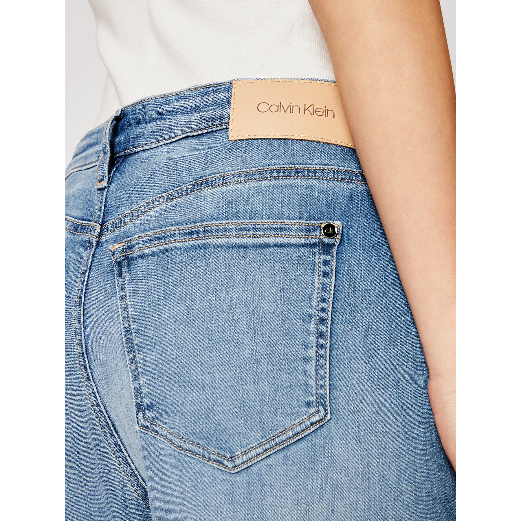 Calvin Klein Jeansy K20K202985 Tmavomodrá Boyfriend Fit - Pepit.cz