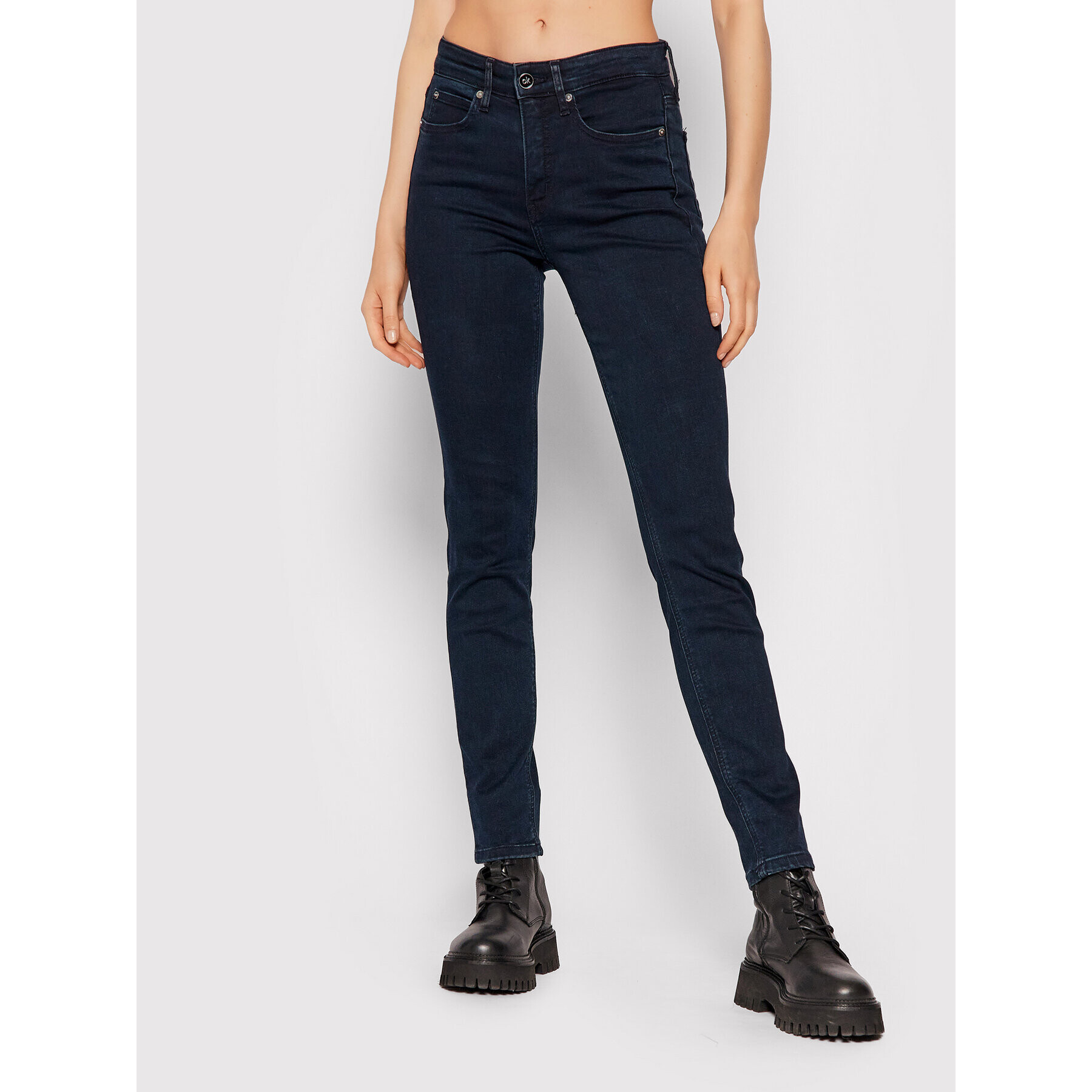 Calvin Klein Jeansy K20K203091 Tmavomodrá Skinny Fit - Pepit.cz