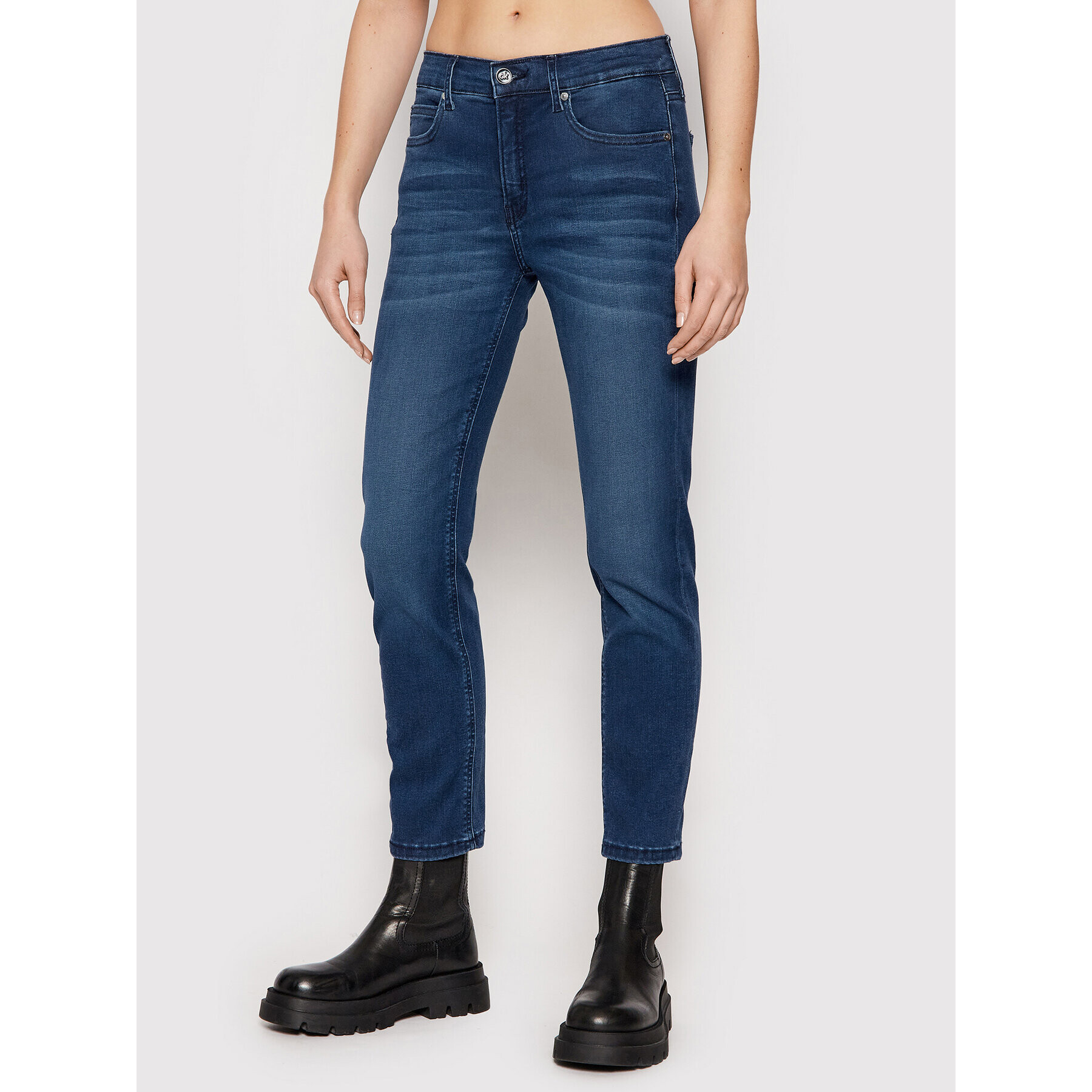 Calvin Klein Jeansy K20K203373 Tmavomodrá Slim Fit - Pepit.cz