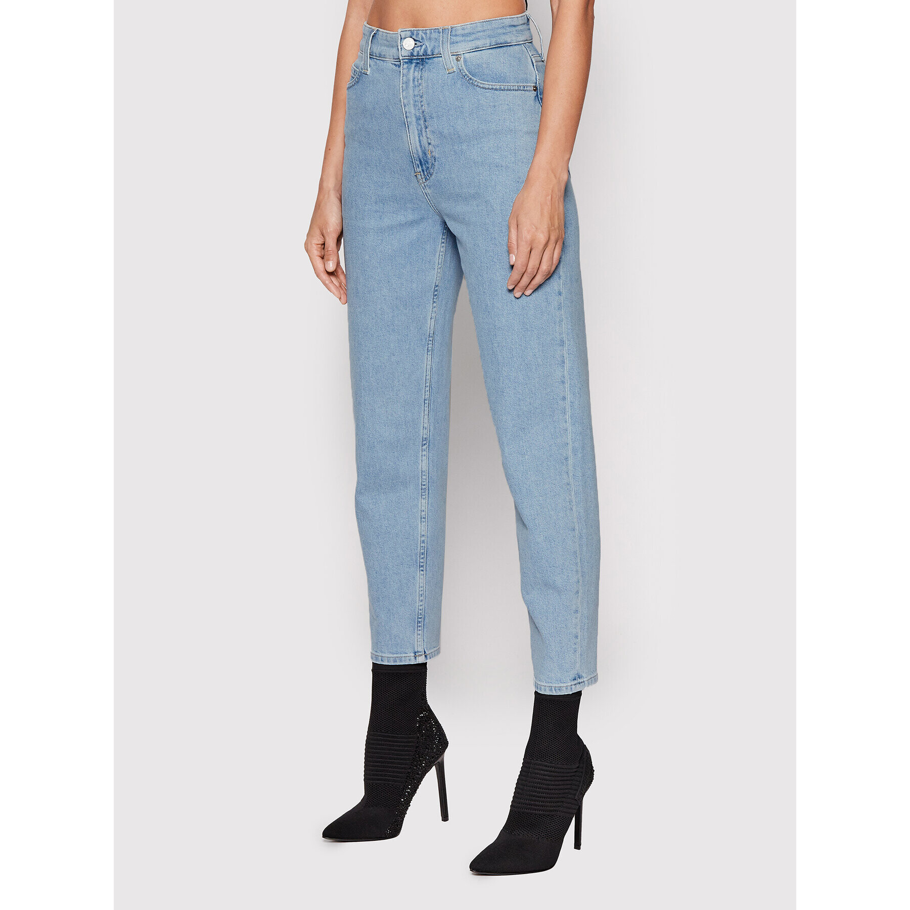 Calvin Klein Jeansy K20K203568 Modrá Mom Fit - Pepit.cz