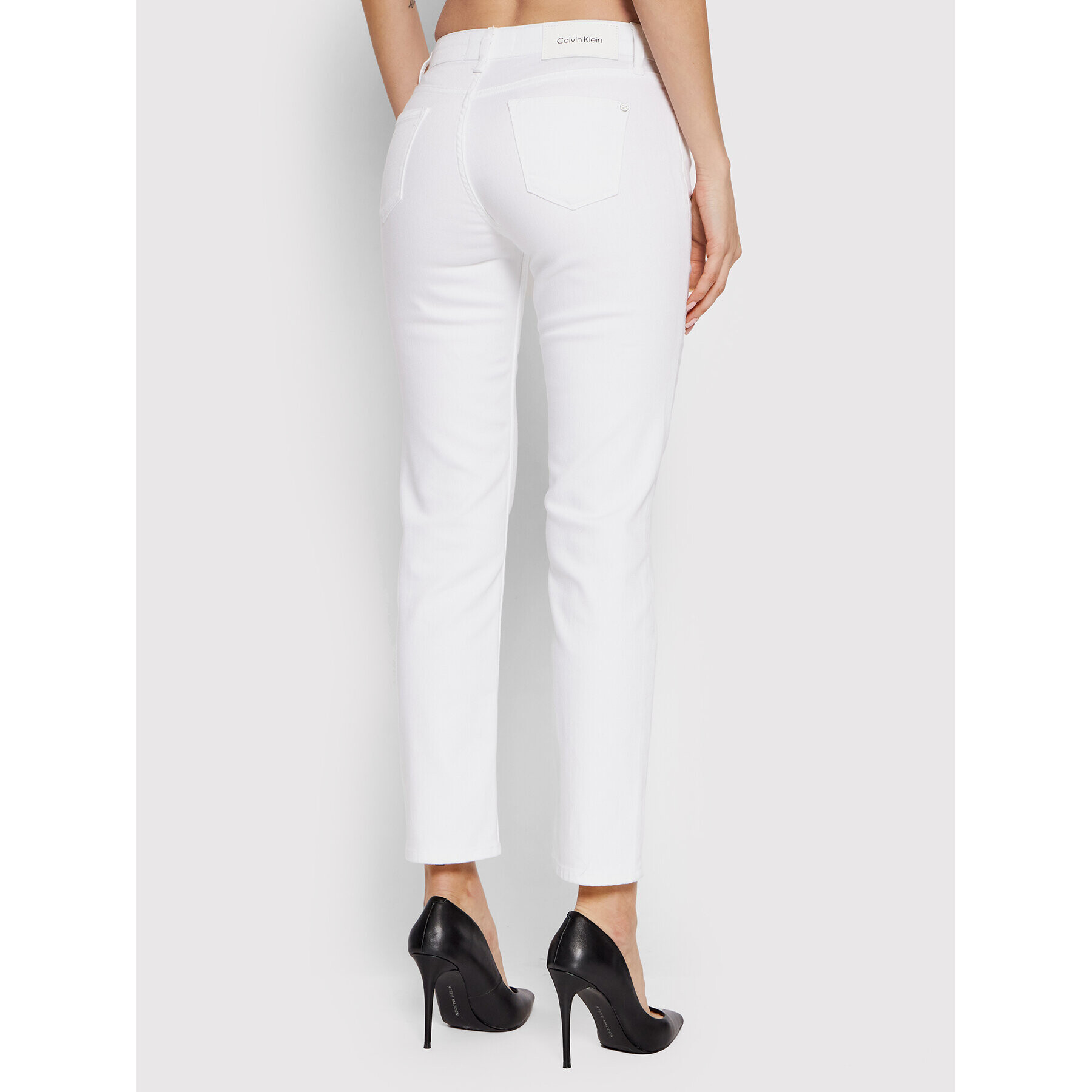 Calvin Klein Jeansy K20K203756 Bílá Slim Leg - Pepit.cz