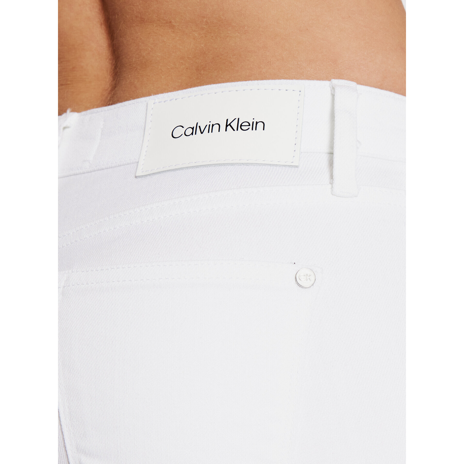 Calvin Klein Jeansy K20K203756 Bílá Slim Leg - Pepit.cz