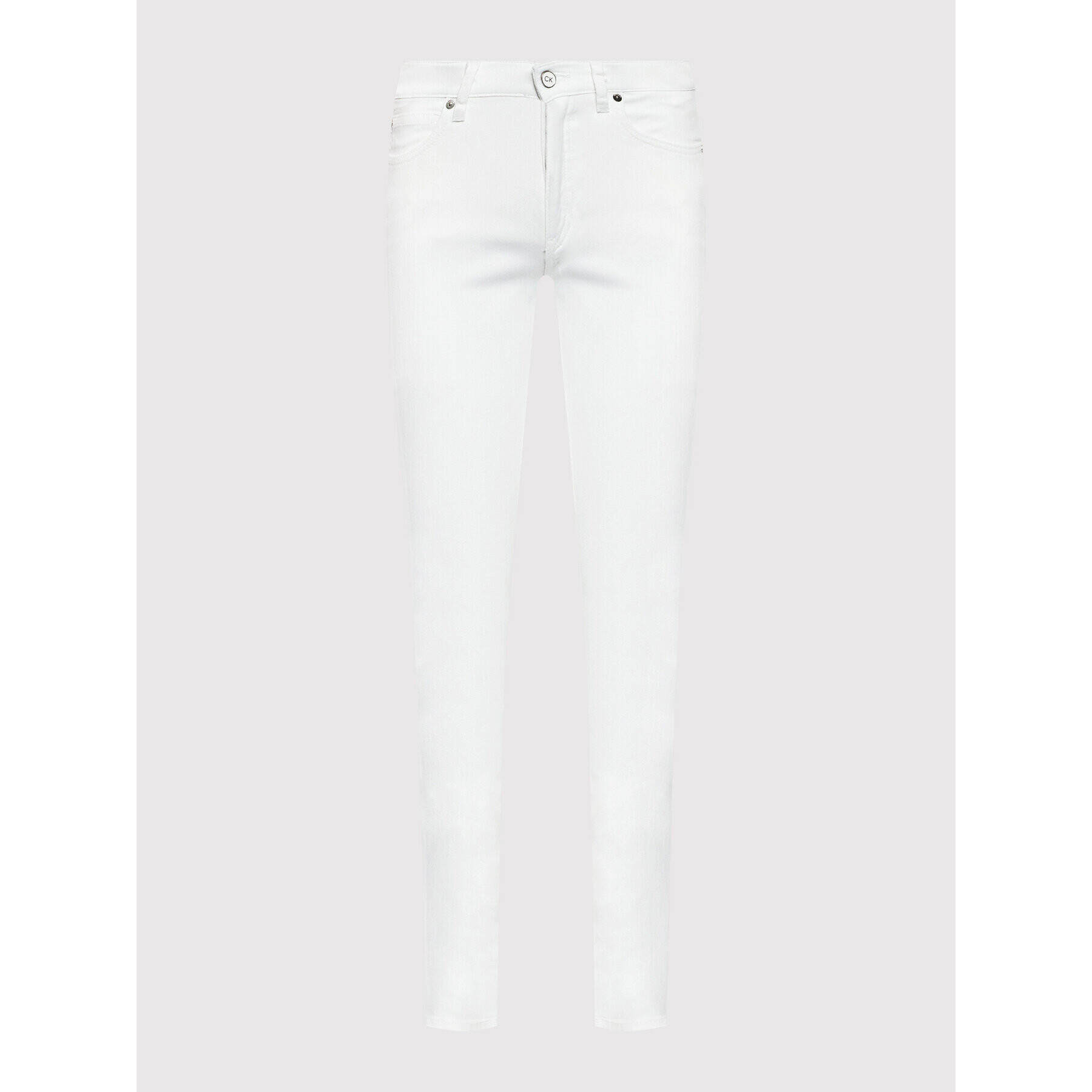 Calvin Klein Jeansy K20K203756 Bílá Slim Leg - Pepit.cz