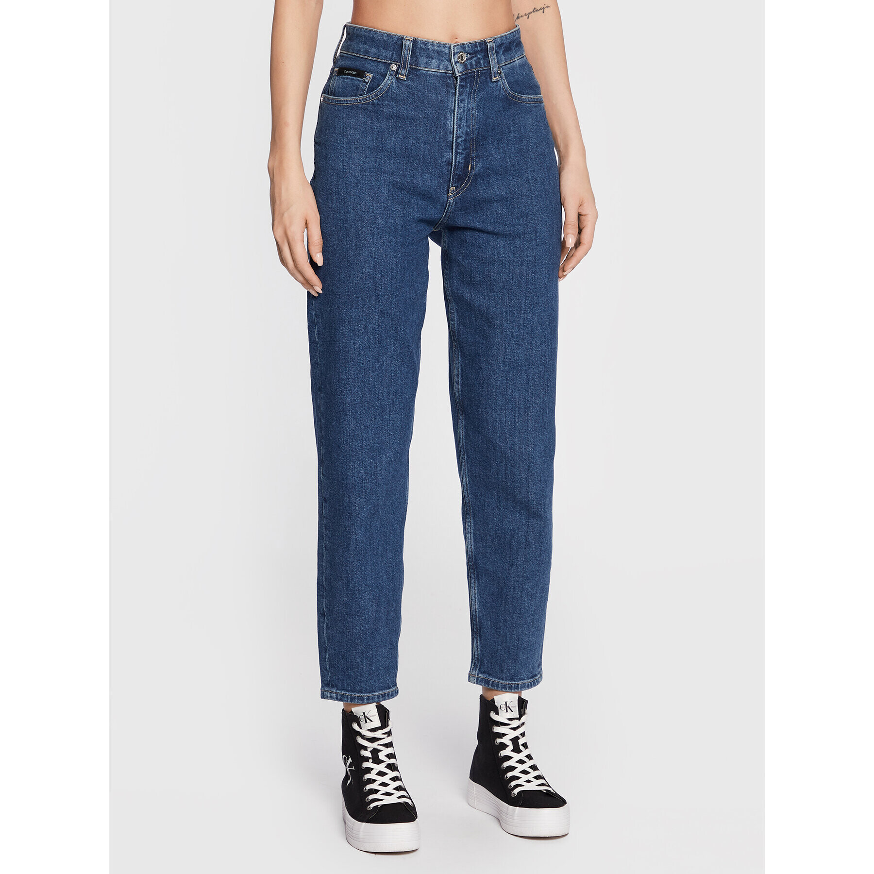 Calvin Klein Jeansy K20K204440 Modrá Mom Fit - Pepit.cz