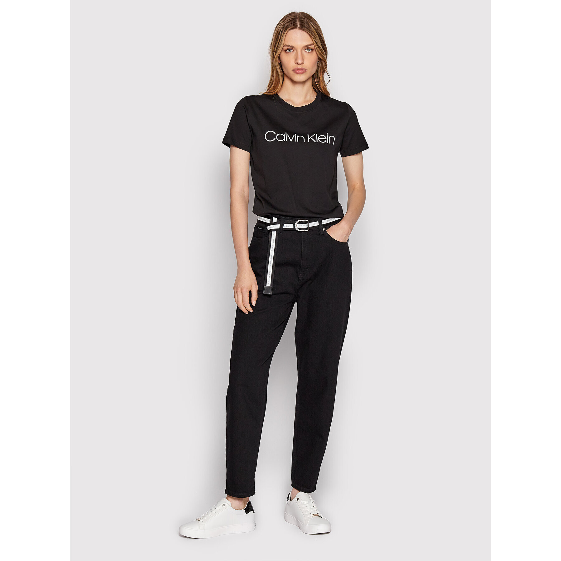 Calvin Klein Jeansy K20K204441 Černá Mom Fit - Pepit.cz