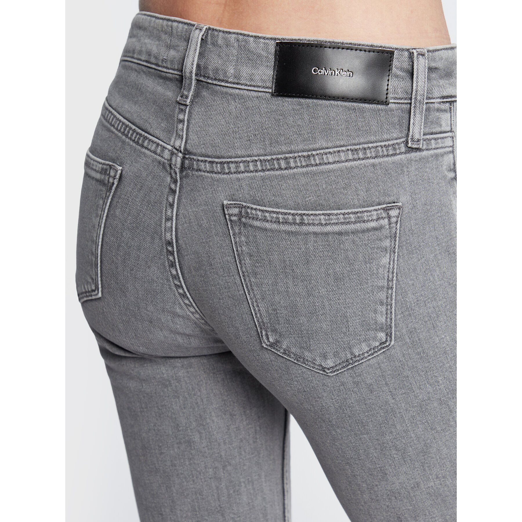 Calvin Klein Jeansy K20K204515 Šedá Slim Fit - Pepit.cz