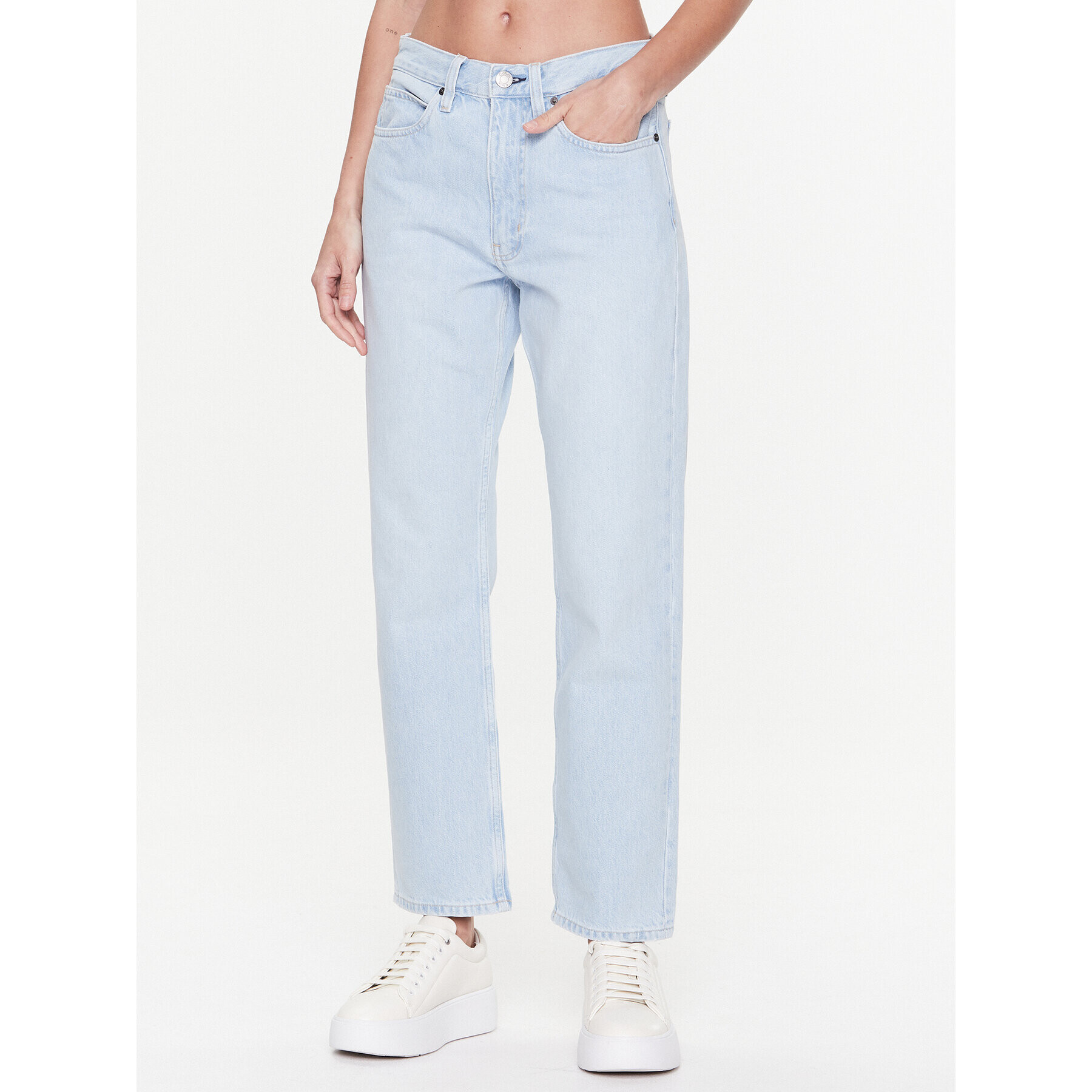 Calvin Klein Jeansy K20K205162 Modrá Boyfriend Fit - Pepit.cz