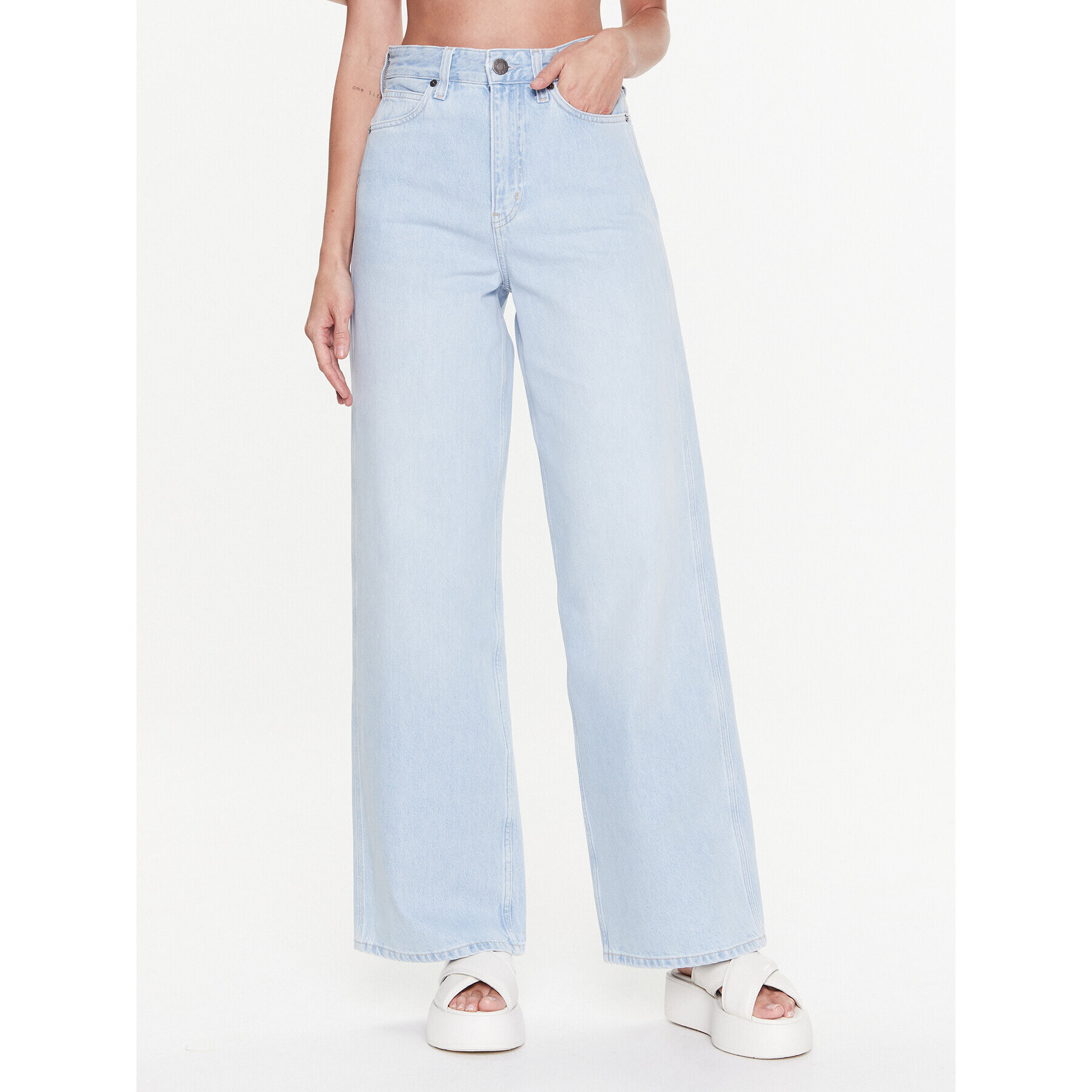 Calvin Klein Jeansy K20K205606 Modrá Relaxed Fit - Pepit.cz