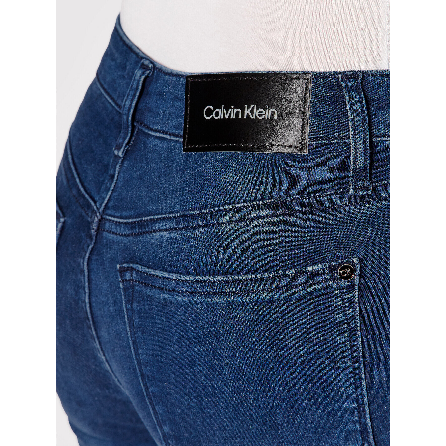 Calvin Klein Jeansy Mid Rise Soft K20K203520 Tmavomodrá Skinny Fit - Pepit.cz