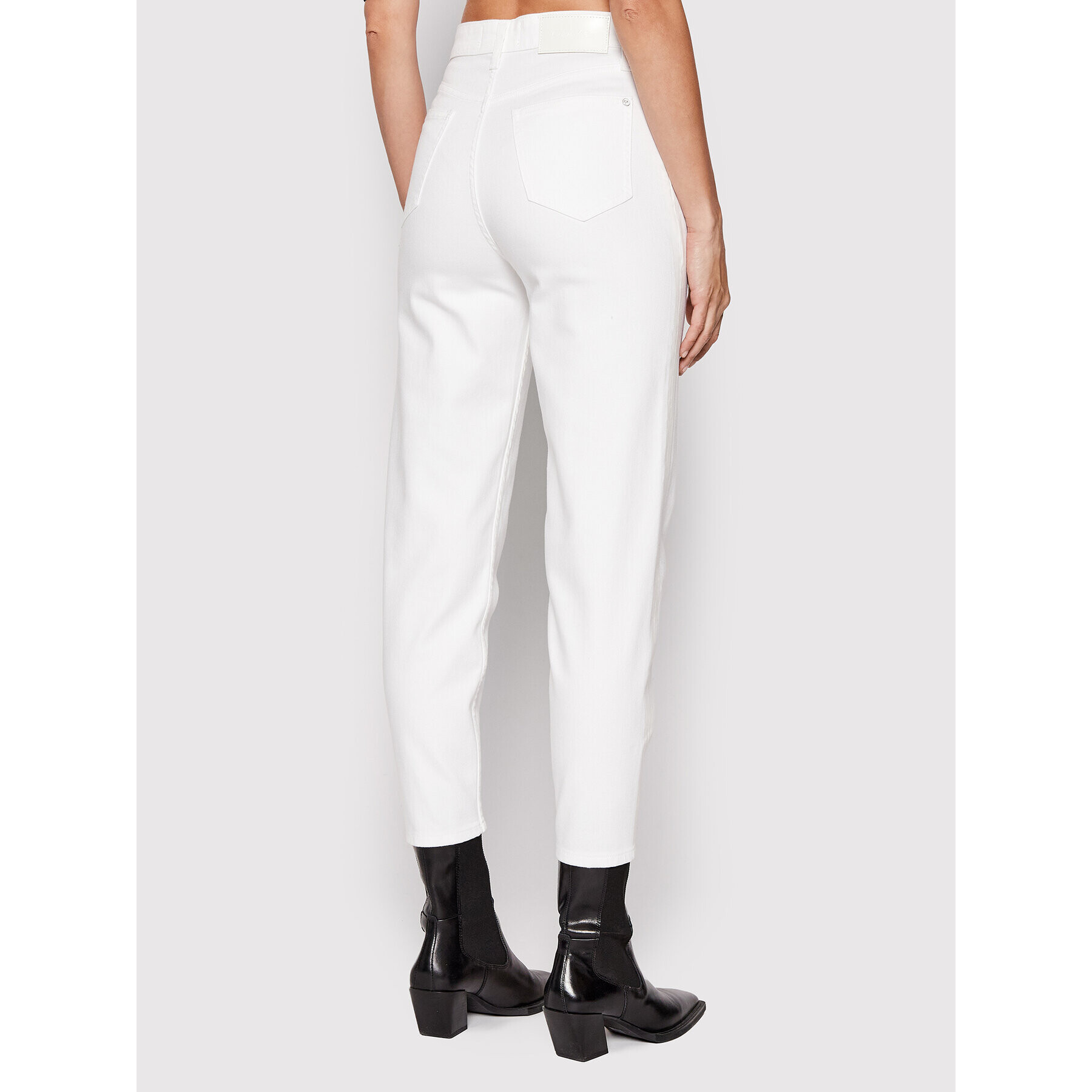 Calvin Klein Jeansy Shine K20K203570 Bílá Mom Fit - Pepit.cz