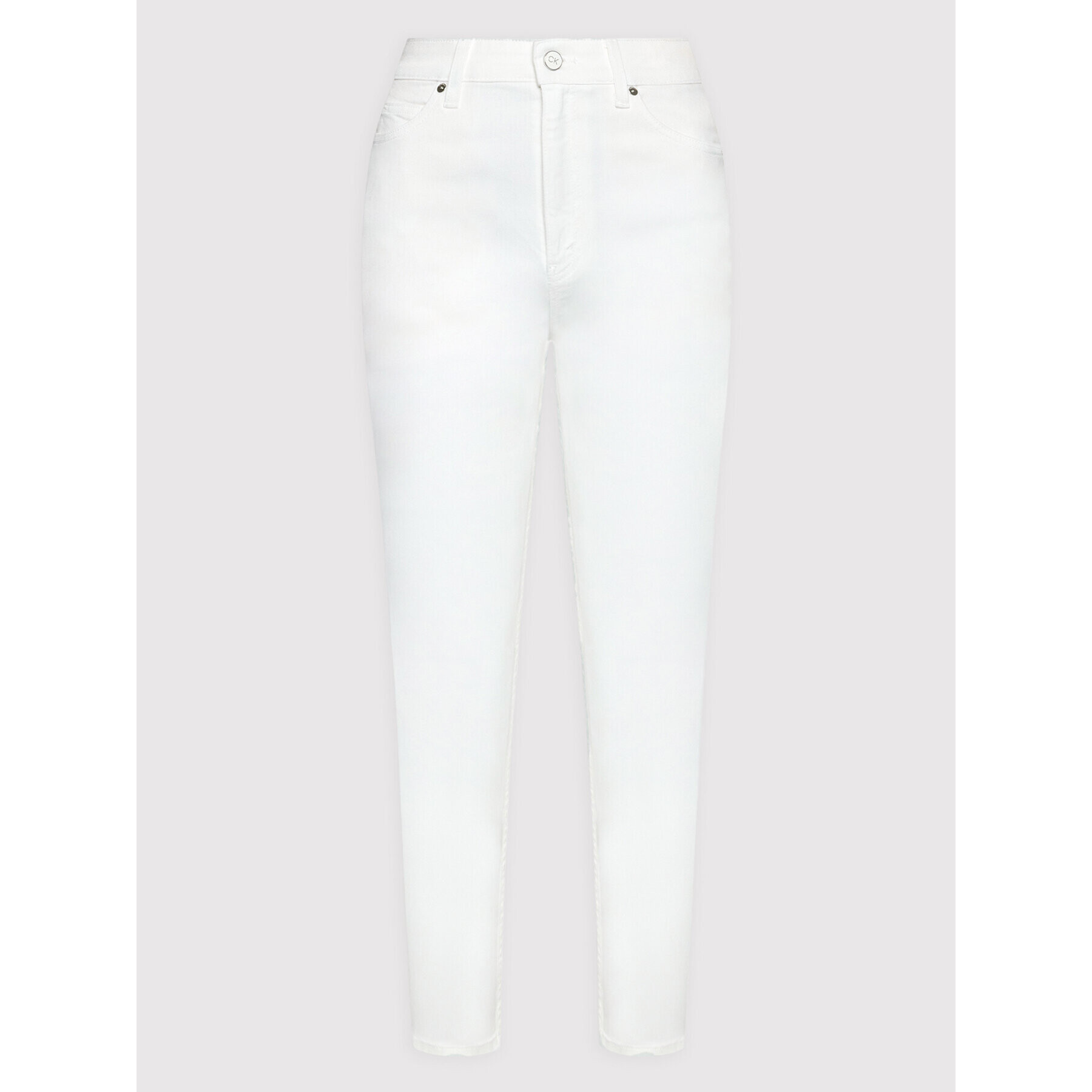 Calvin Klein Jeansy Shine K20K203570 Bílá Mom Fit - Pepit.cz