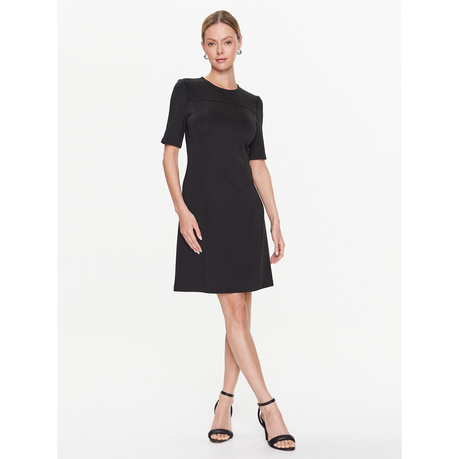 Calvin Klein Každodenní šaty Technical Knit Mini Dress K20K205513 Černá Regular Fit - Pepit.cz