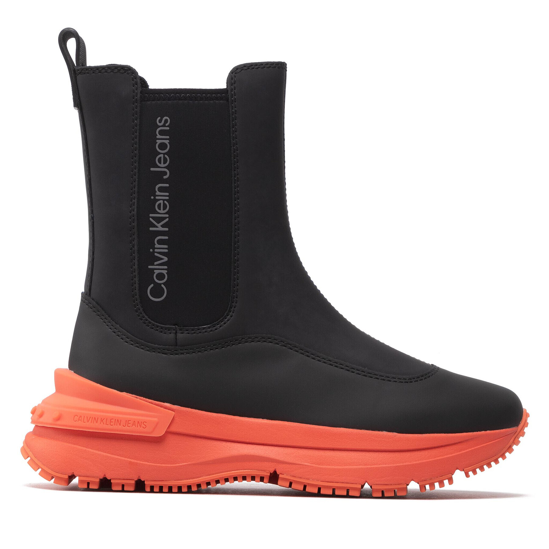 Calvin Klein Kotníková obuv s elastickým prvkem Chunky Runner Chelsea Boot YW0YW00808 Černá - Pepit.cz