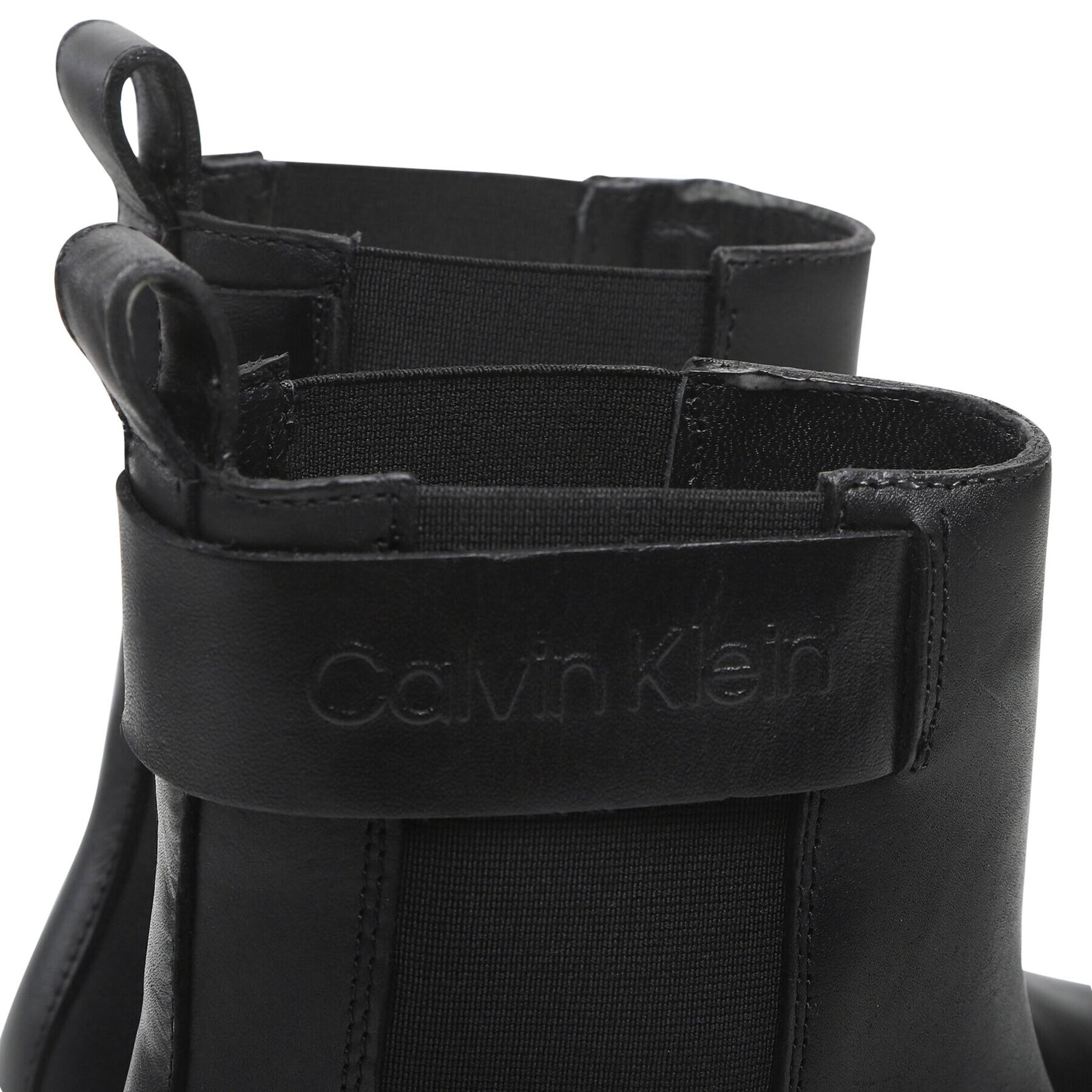 Calvin Klein Kotníková obuv s elastickým prvkem Crepe Chelsea Boot HW0HW01259 Černá - Pepit.cz