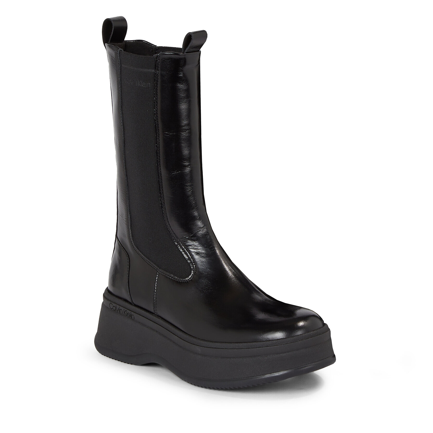 Calvin Klein Kotníková obuv s elastickým prvkem Pitched Chelsea Boot HW0HW01686 Černá - Pepit.cz