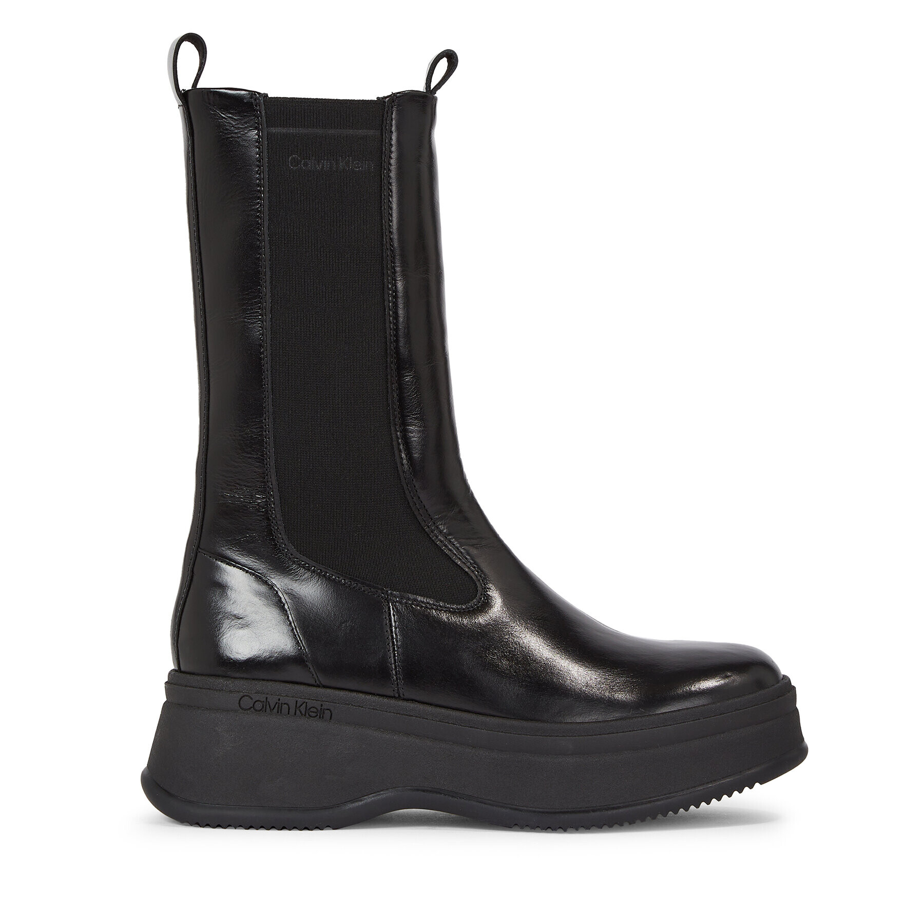 Calvin Klein Kotníková obuv s elastickým prvkem Pitched Chelsea Boot HW0HW01686 Černá - Pepit.cz