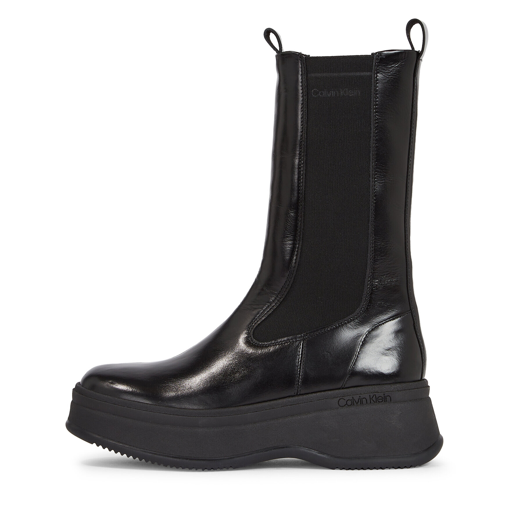 Calvin Klein Kotníková obuv s elastickým prvkem Pitched Chelsea Boot HW0HW01686 Černá - Pepit.cz