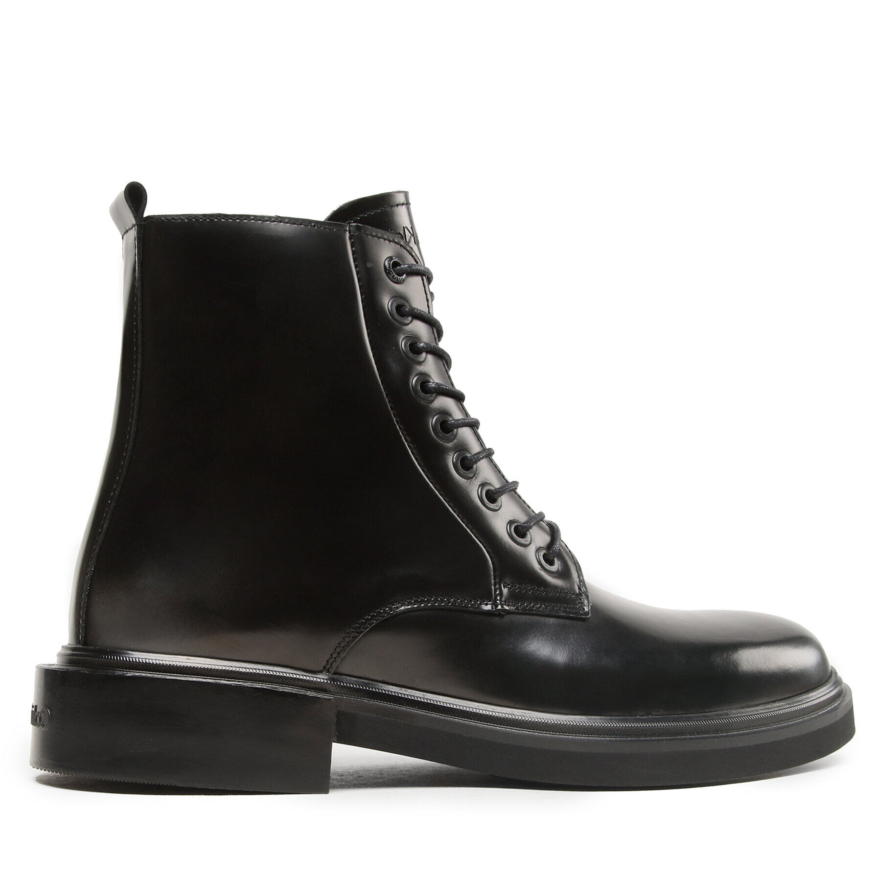 Calvin Klein Kozačky Lace Up Boot HM0HM01028 Černá - Pepit.cz