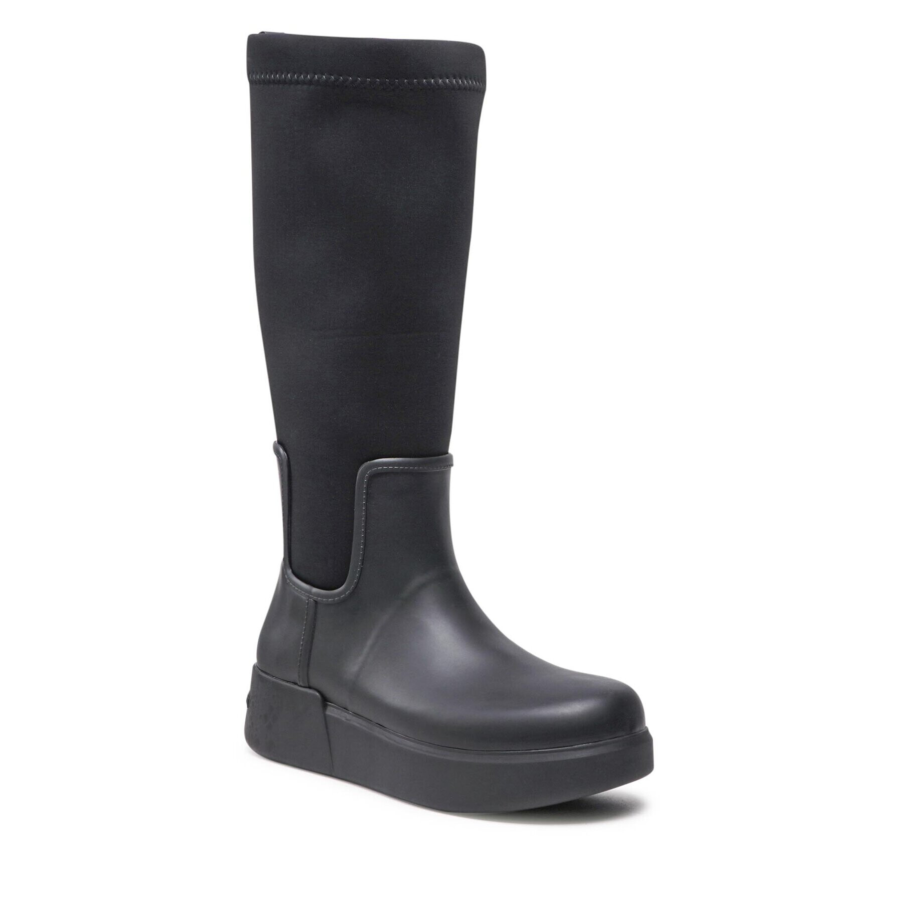 Calvin Klein Kozačky Rain Boot Wedge High HW0HW01264 Černá - Pepit.cz