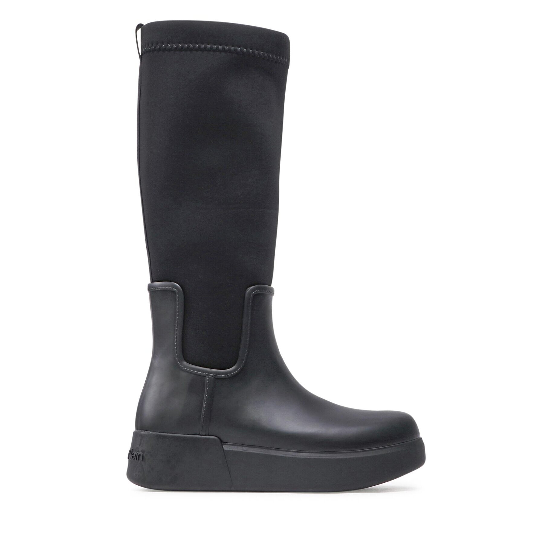 Calvin Klein Kozačky Rain Boot Wedge High HW0HW01264 Černá - Pepit.cz