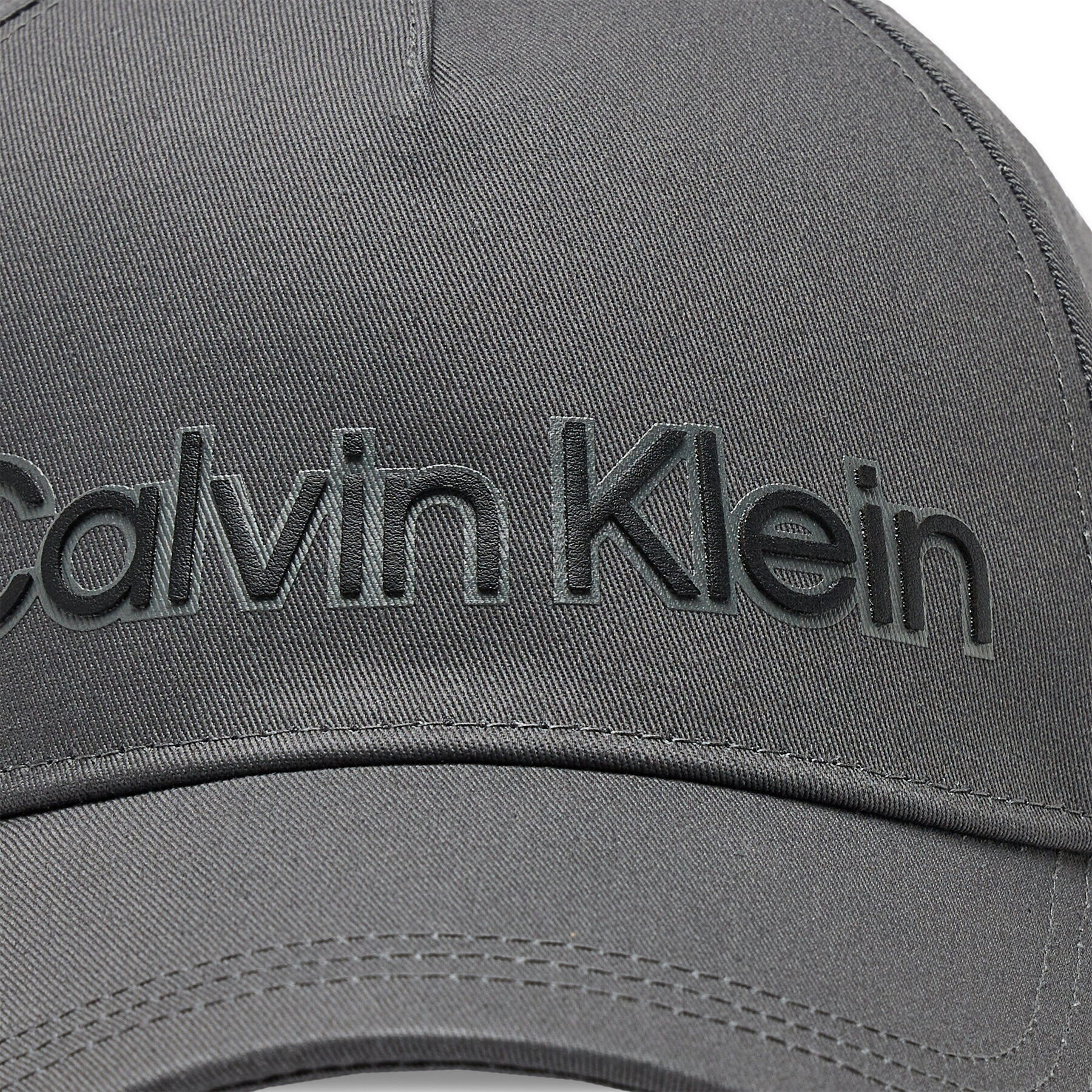 Calvin Klein Kšiltovka Leather Lettering K50K509661 Šedá - Pepit.cz