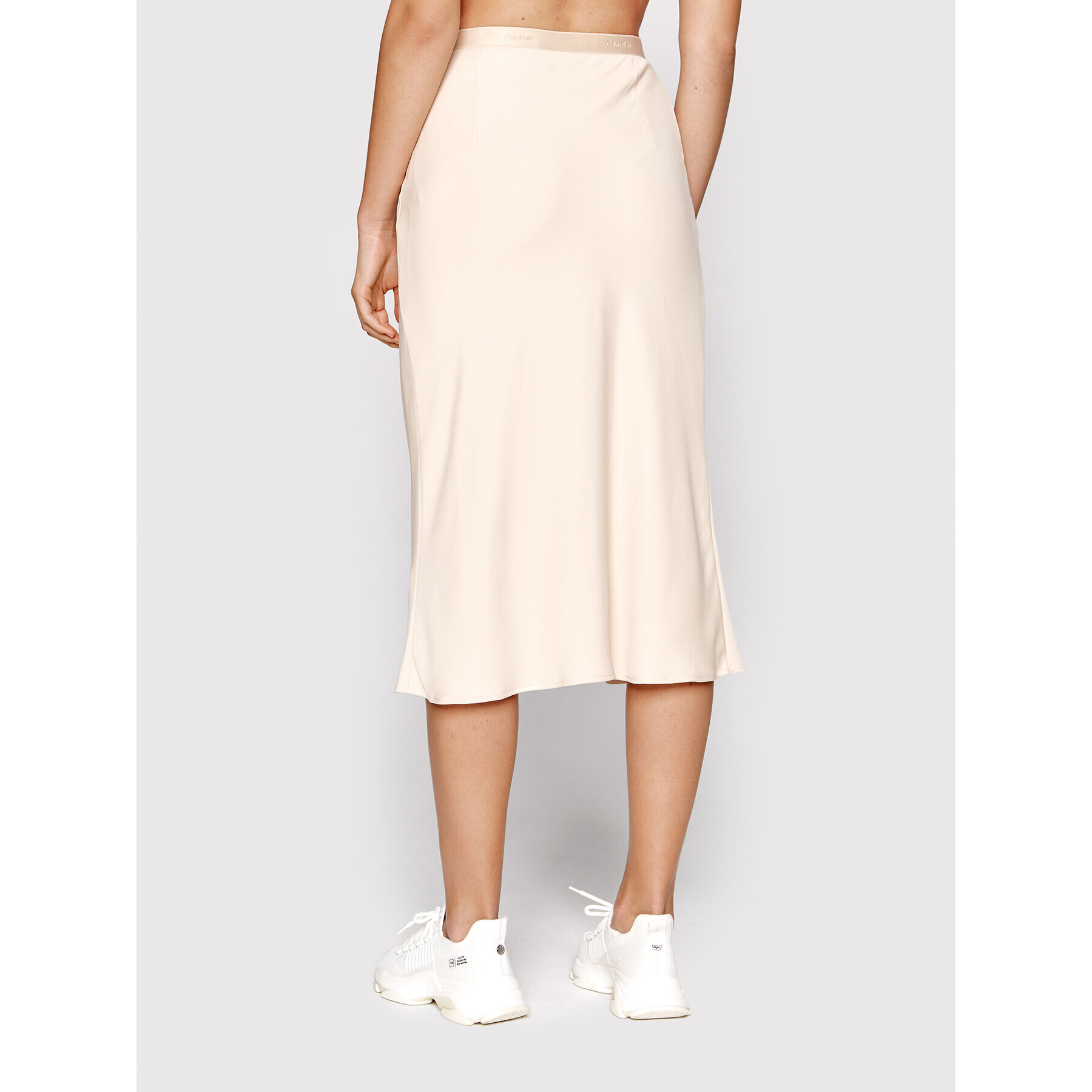 Calvin Klein Midi sukně K20K204876 Béžová Regular Fit - Pepit.cz