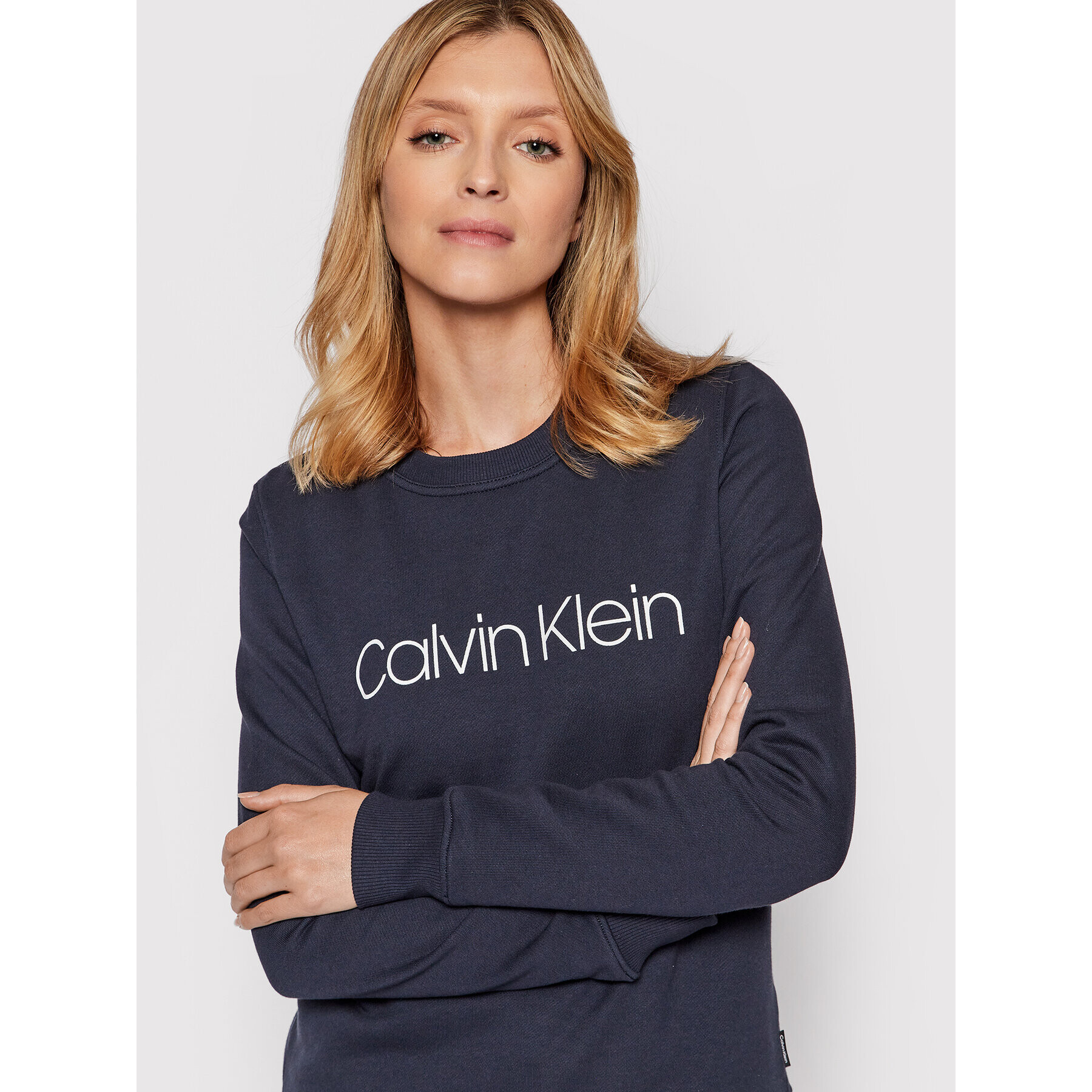 Calvin Klein Mikina Core Logo K20K202157 Tmavomodrá Regular Fit - Pepit.cz