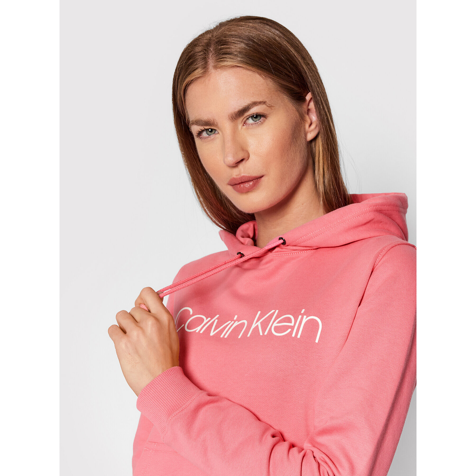 Calvin Klein Mikina Core Logo K20K202687 Růžová Regular Fit - Pepit.cz