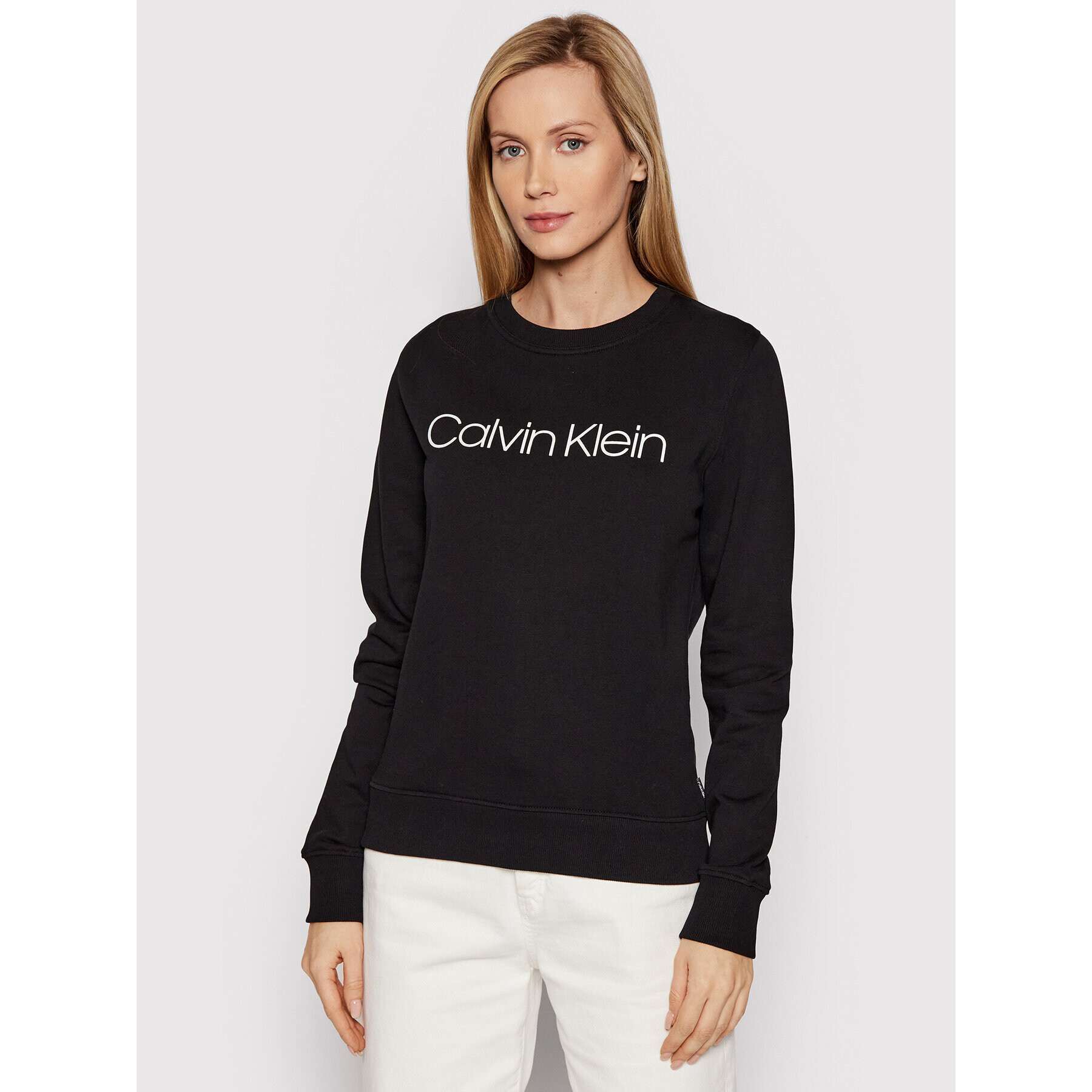 Calvin Klein Mikina Core Logo Ls K20K202157 Černá Regular Fit - Pepit.cz