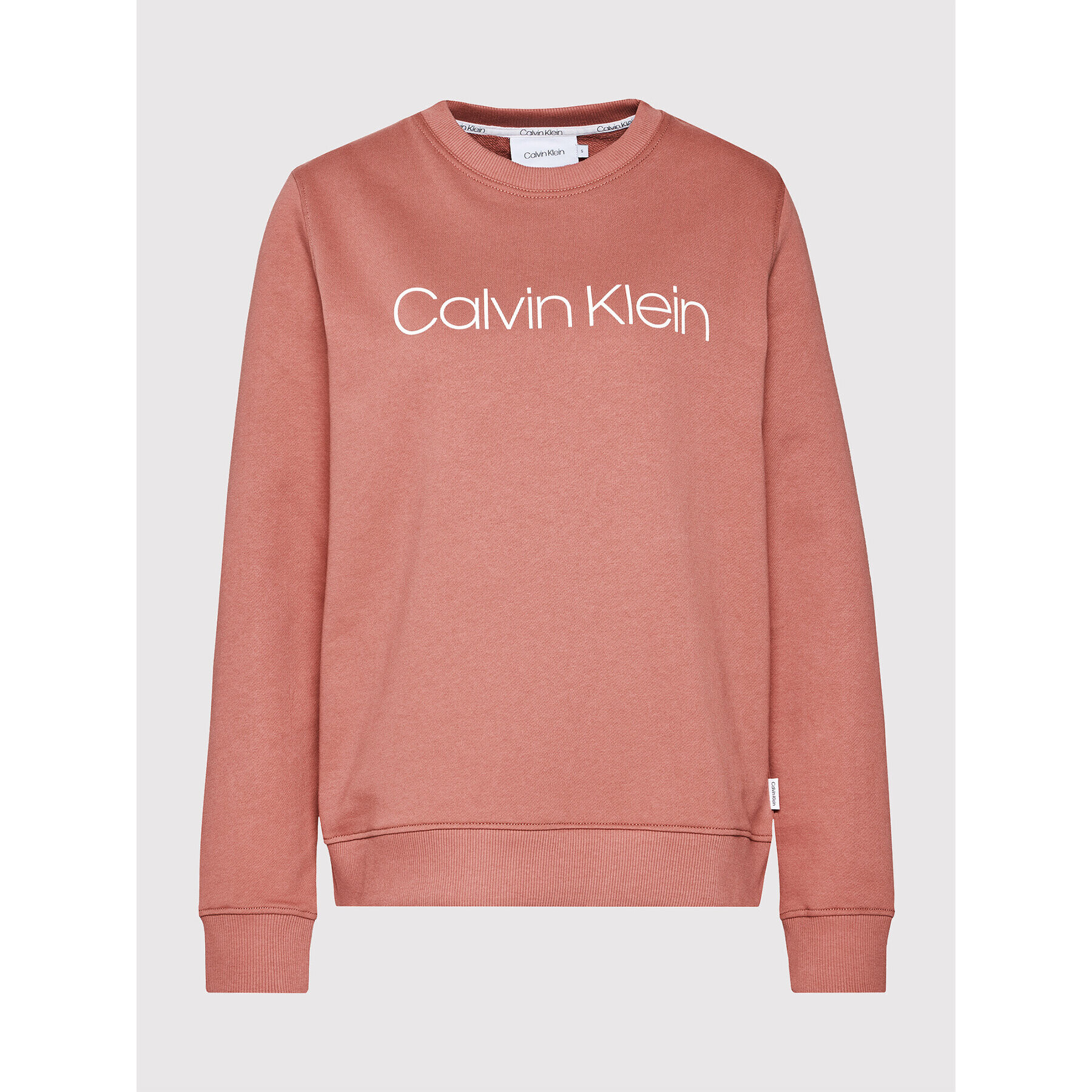 Calvin Klein Mikina Core Logo Ls K20K202157 Růžová Regular Fit - Pepit.cz