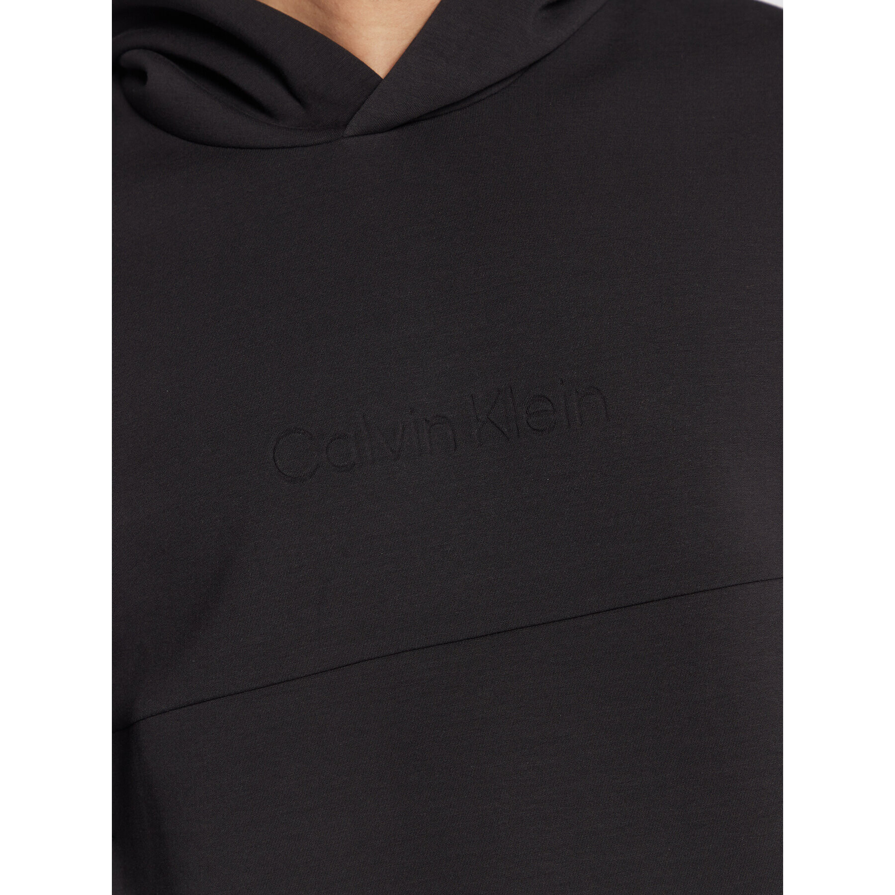 Calvin Klein Mikina Debossed Logo K10K108058 Černá Comfort Fit - Pepit.cz