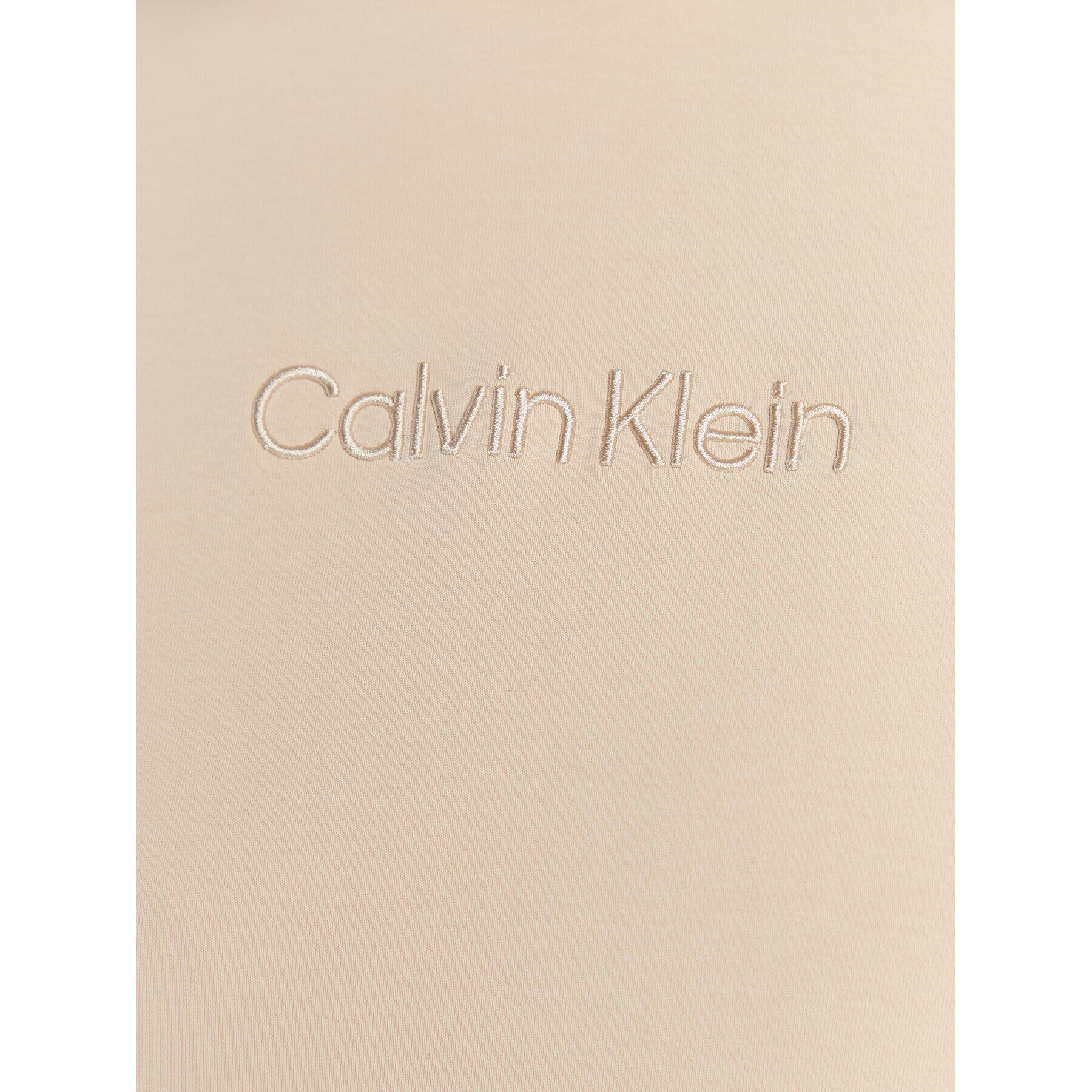 Calvin Klein Mikina Embroidery Logo K20K205346 Béžová Regular Fit - Pepit.cz