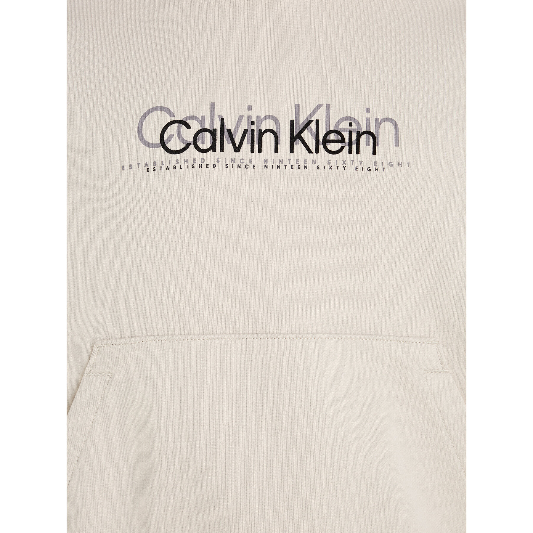 Calvin Klein Mikina K10K111815 Béžová Regular Fit - Pepit.cz