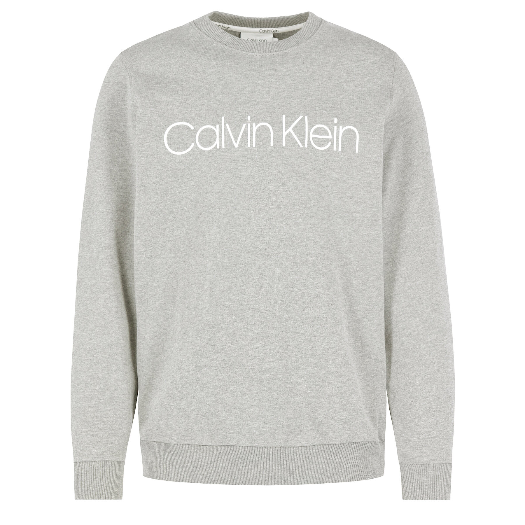 Calvin Klein Mikina Logo K10K104059 Šedá Regular Fit - Pepit.cz